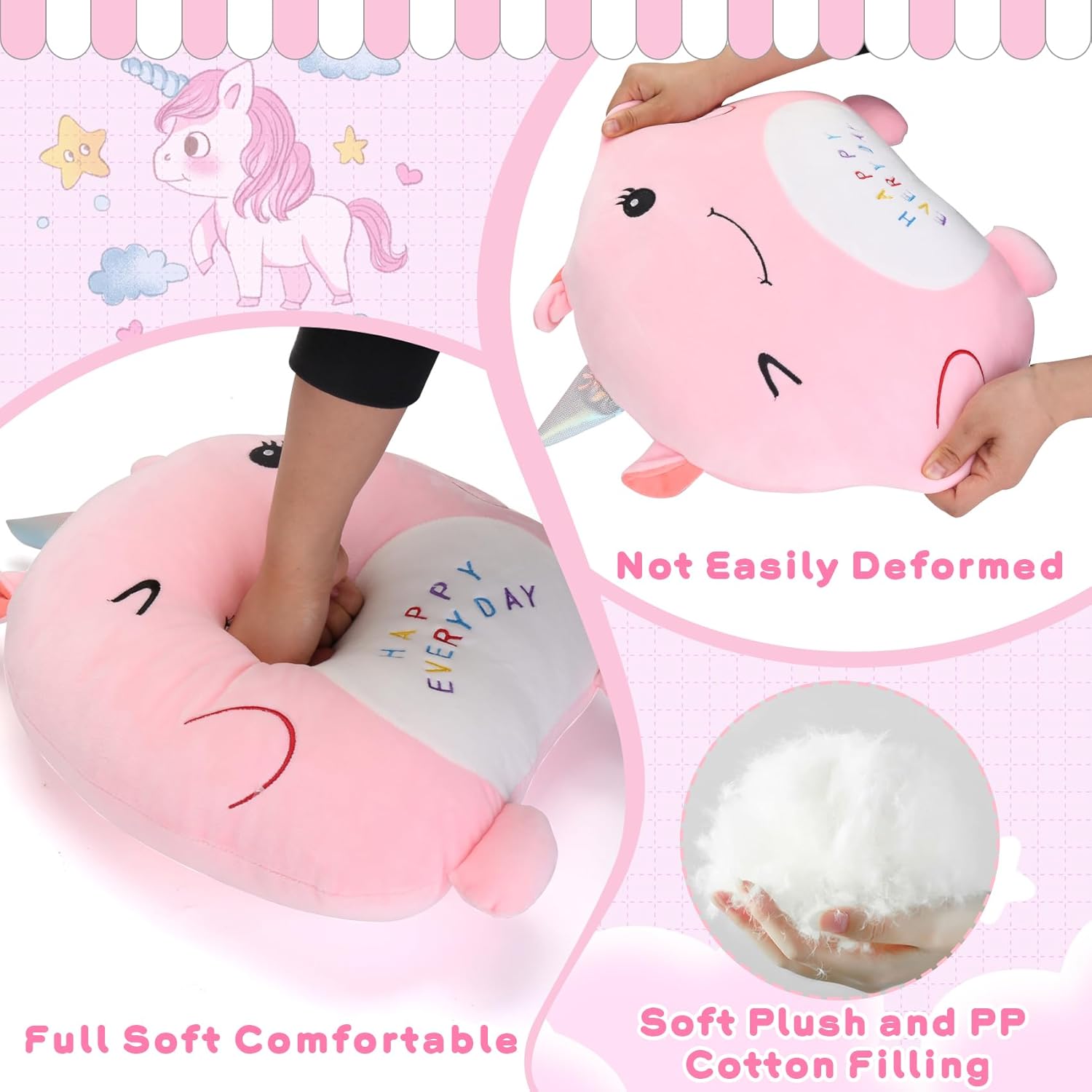 16 Unicorn Plush Pillow for Girls