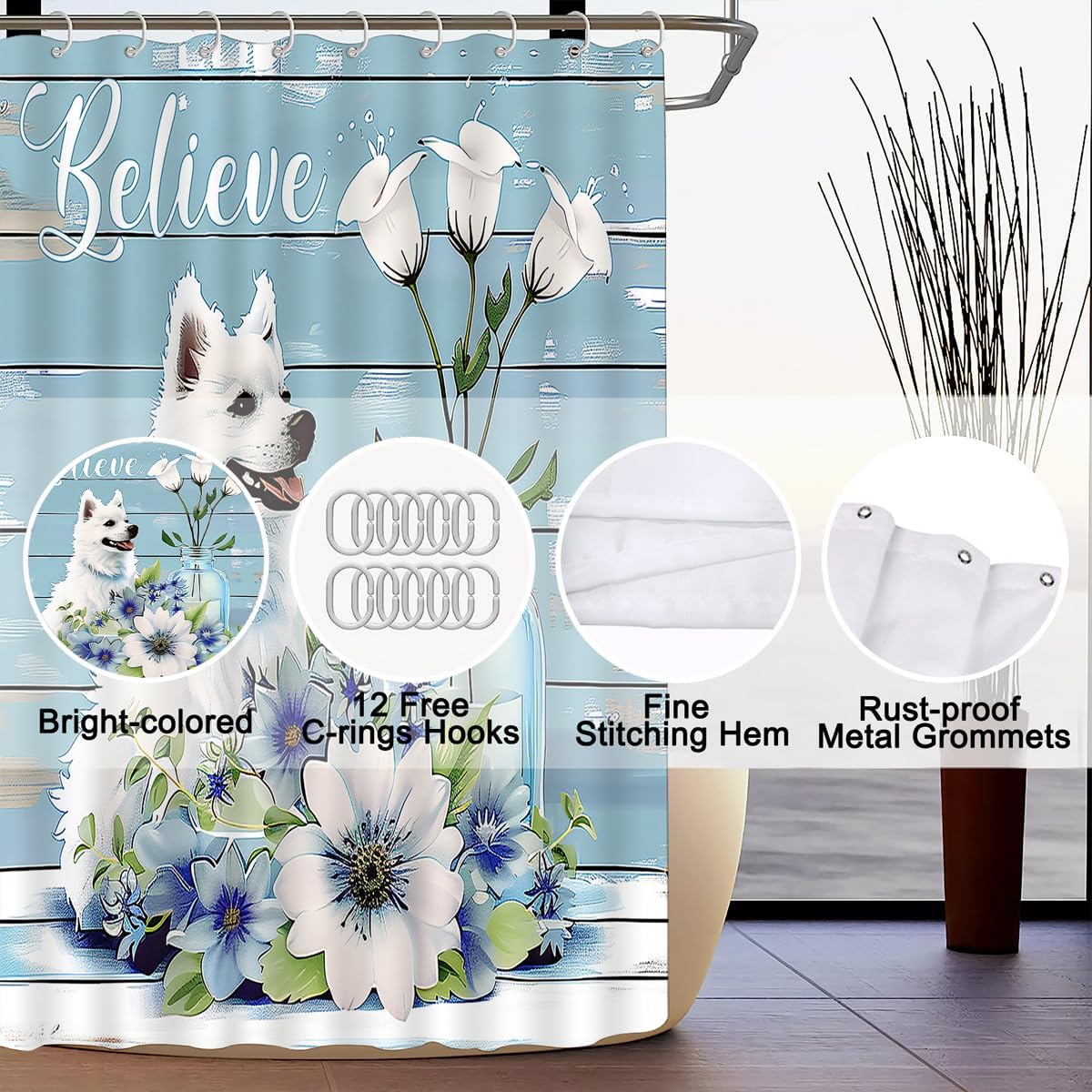 Alexex 4-Piece White Lilies