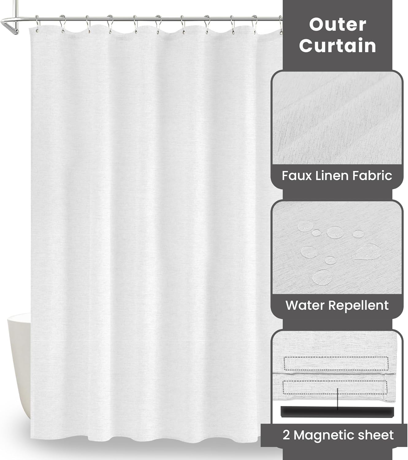 Bath Time Transformed Boho Farmhouse Shower Curtain Set