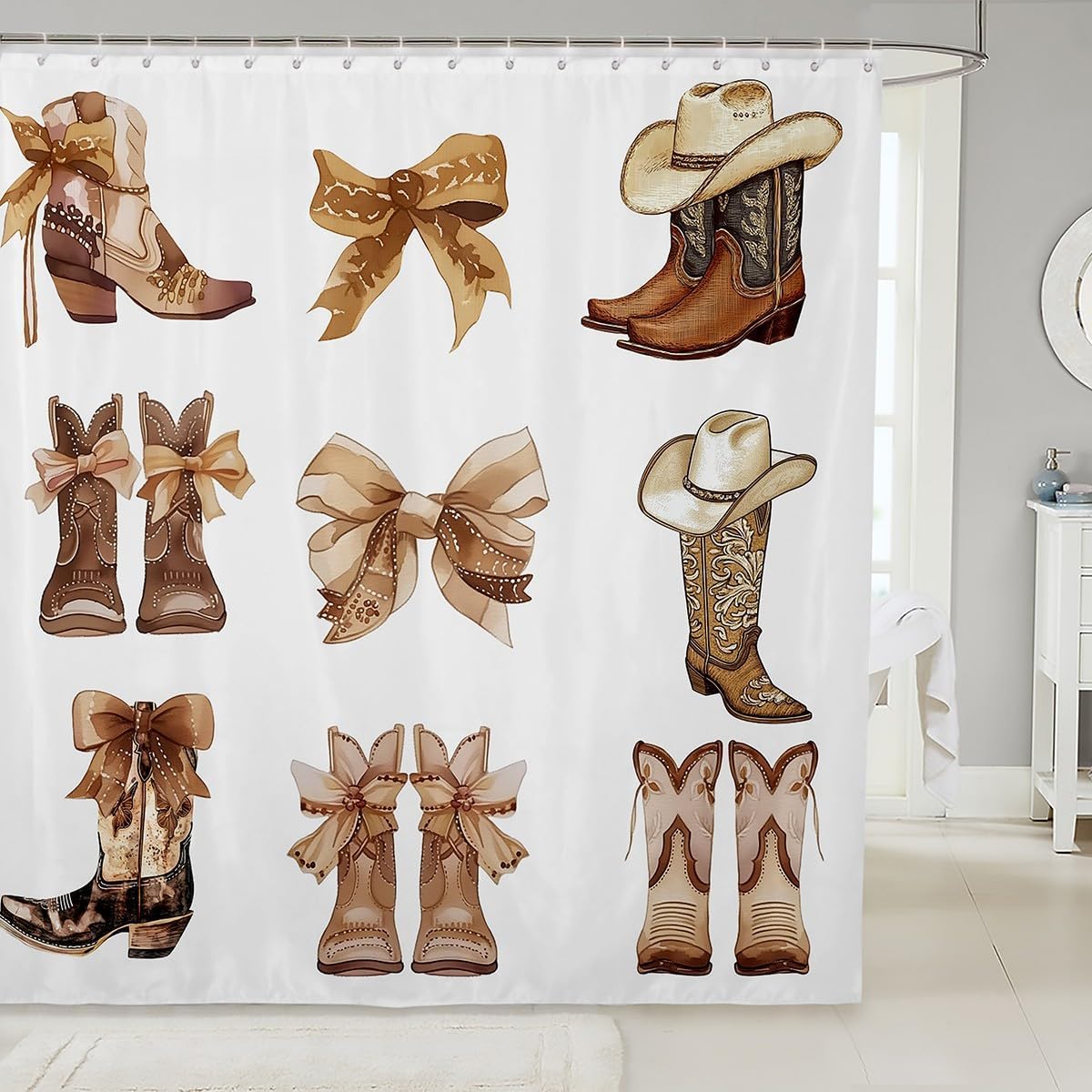 Bath Time Made Fun The Bowknot Shower Curtain