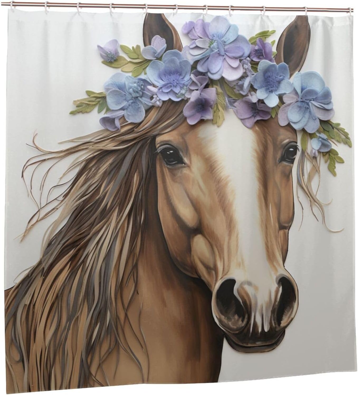 Stunning Brown Horse Booth in Boho design