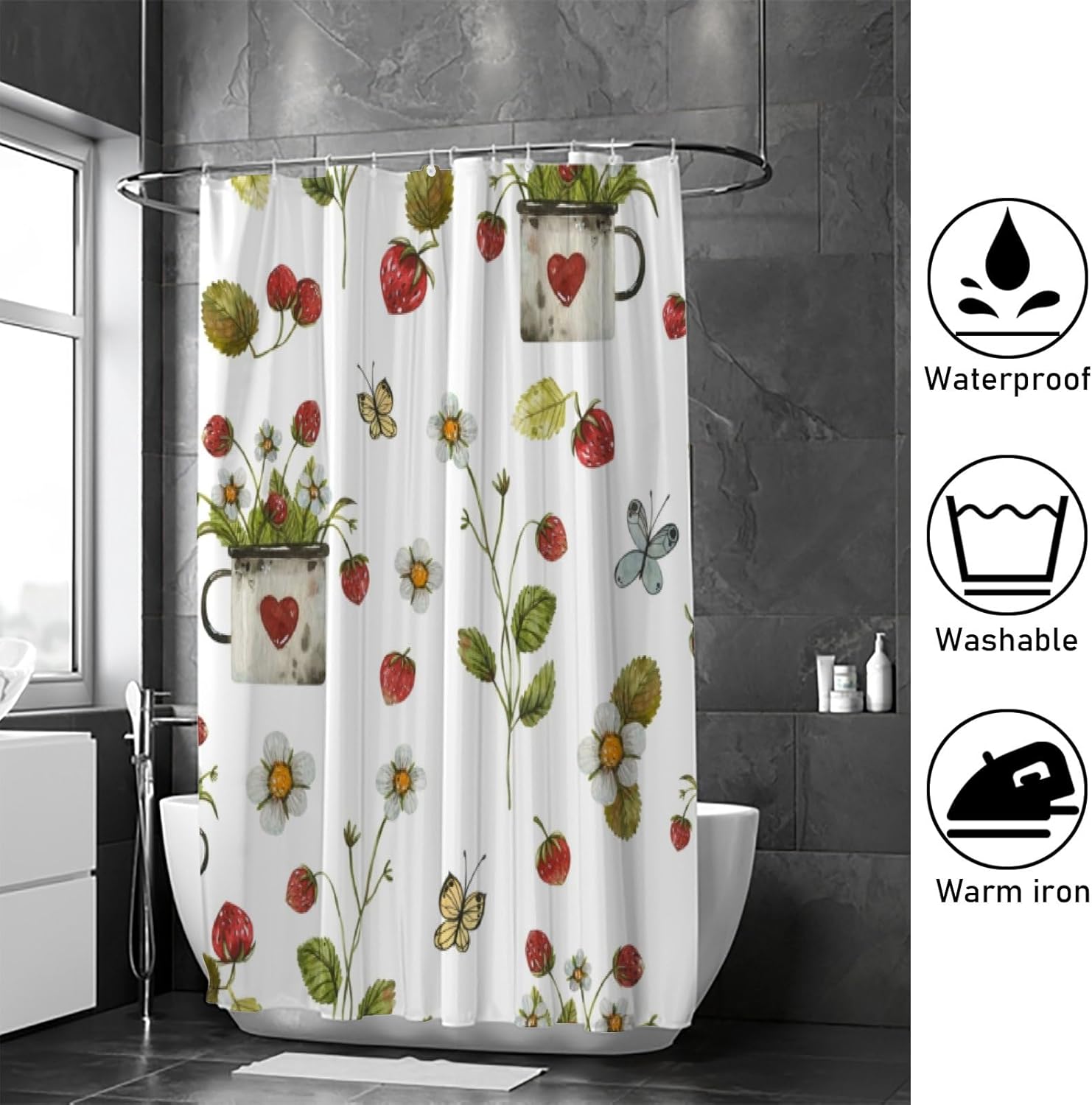 Hapuxt Quick-Drying Shower Curtains