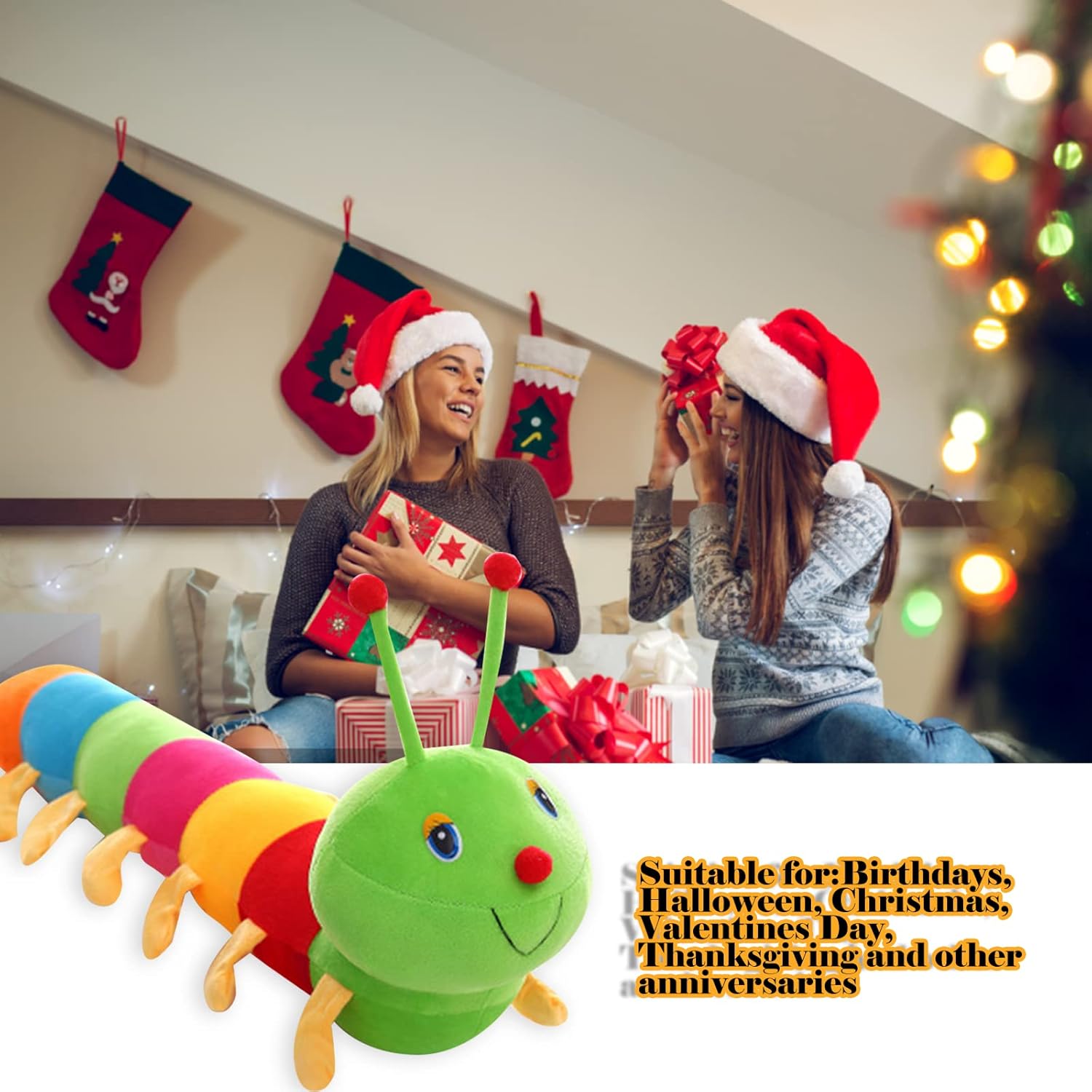 Adorable Giant Caterpillar Stuffed Animal