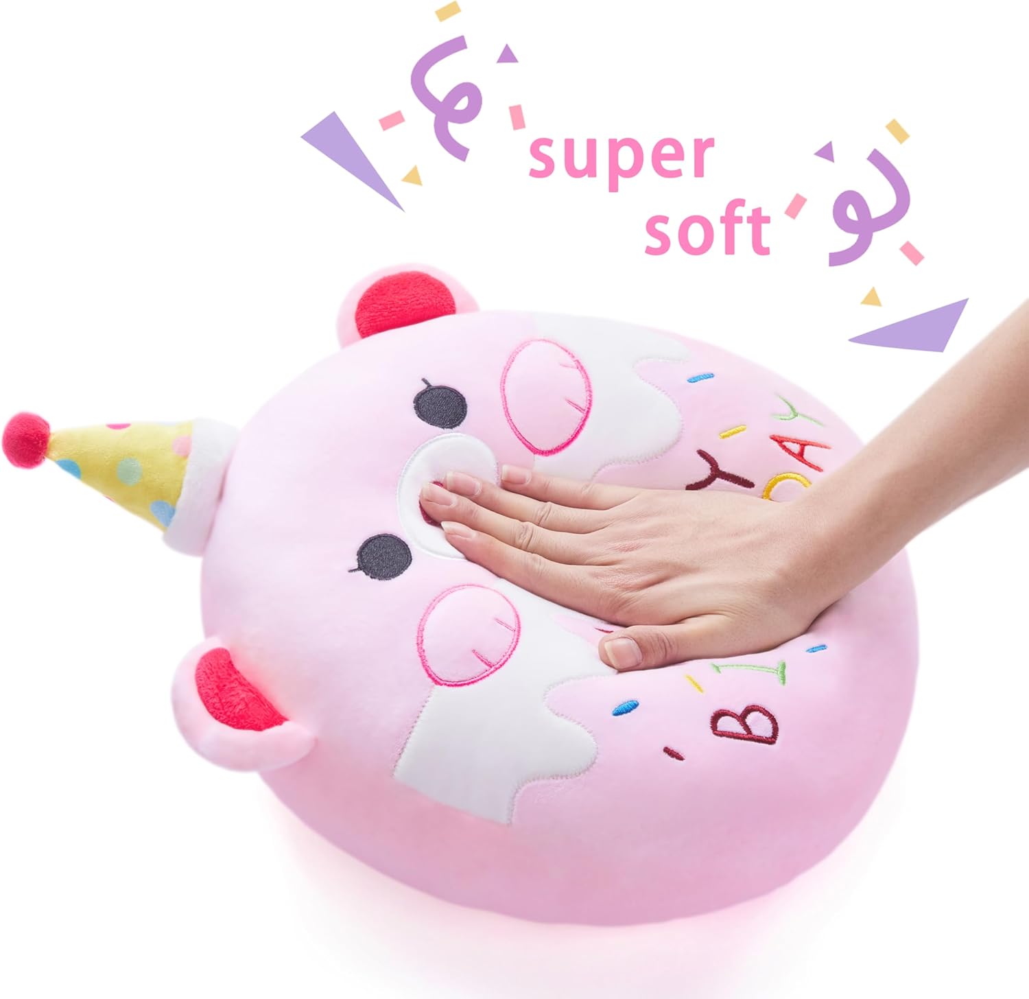 Large Teddy Bear Plush Pillow Stuffed Animal Toy Happy Birthday Choice
