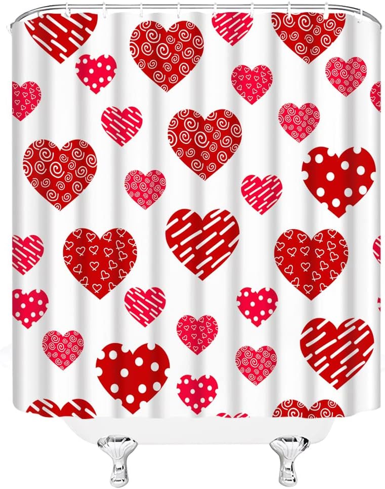Sweet Heart Shower Curtain Set
