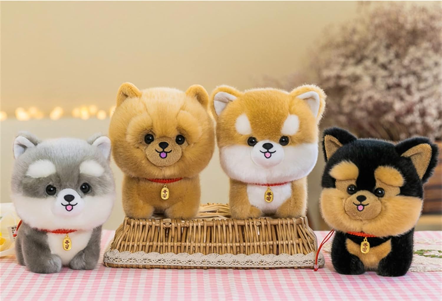 Cuddly Dog Plush Pillow Toy