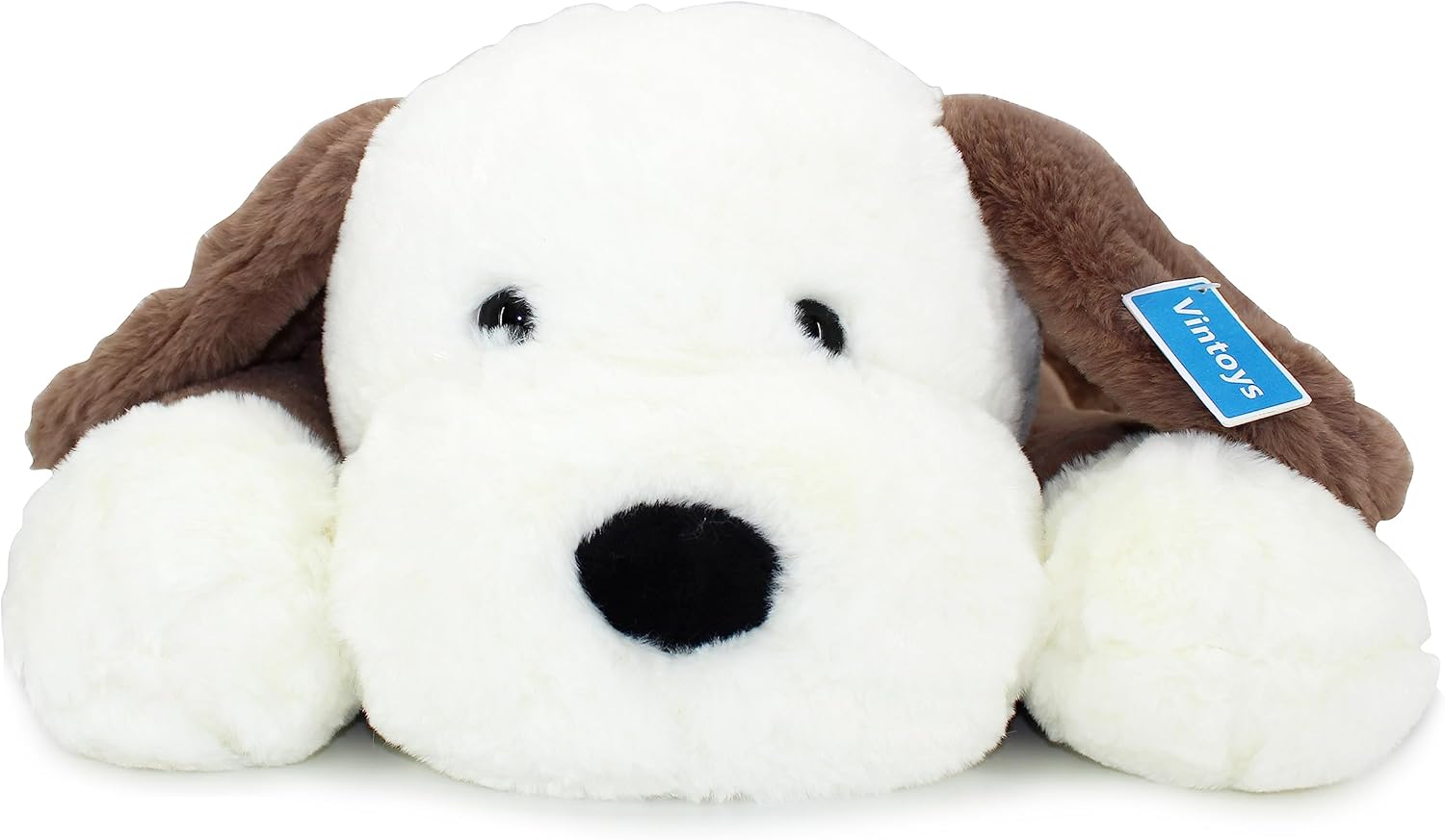 Dog Hugging Pillow Big Soft Plush Pillow for Kids and Adults Brown