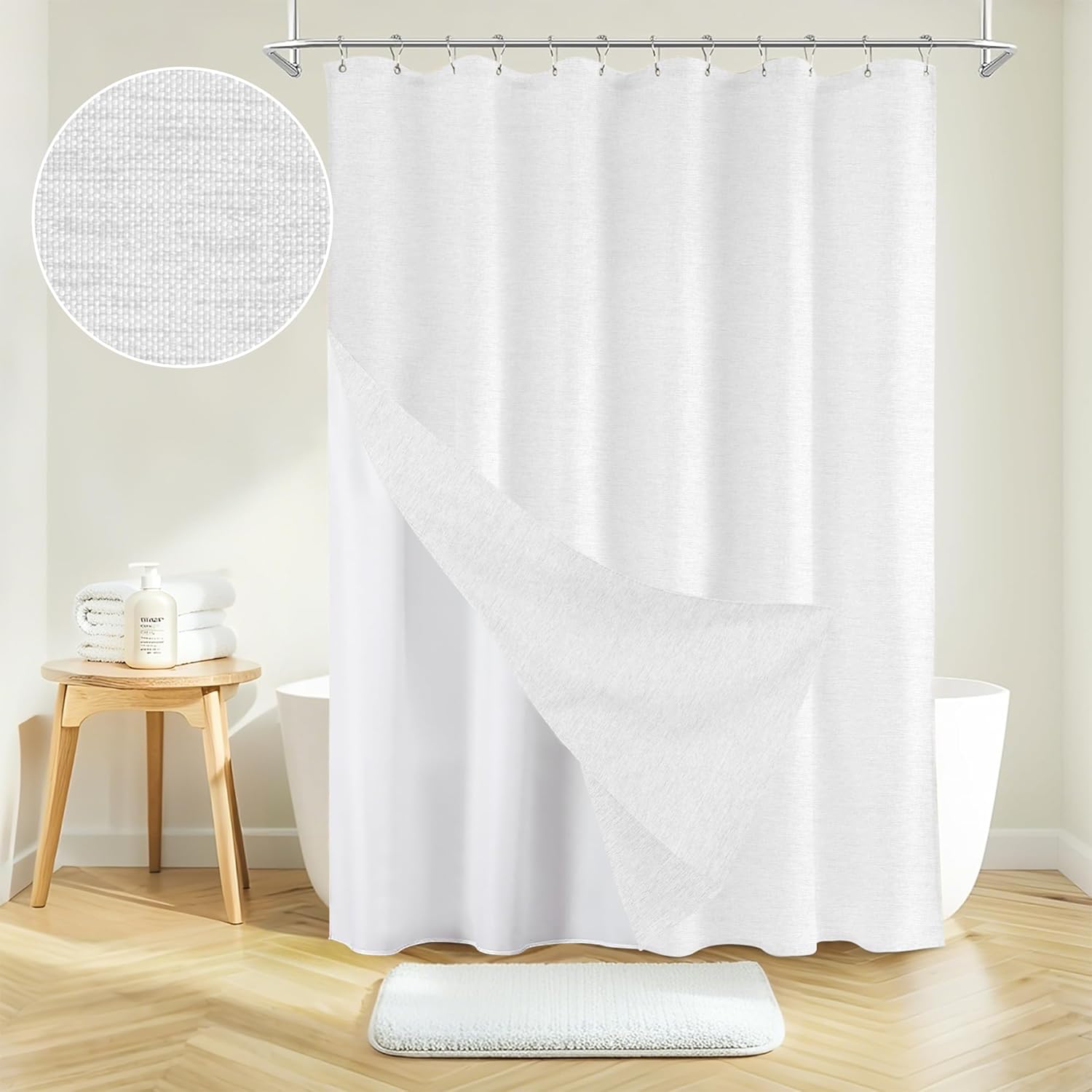 Bath Time Transformed Boho Farmhouse Shower Curtain Set