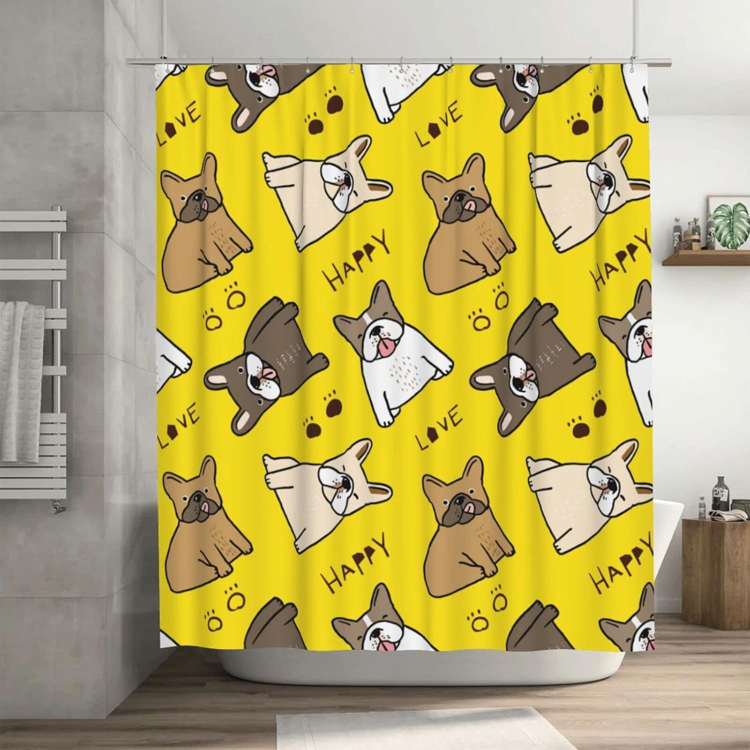 French Bulldog Shower Curtain