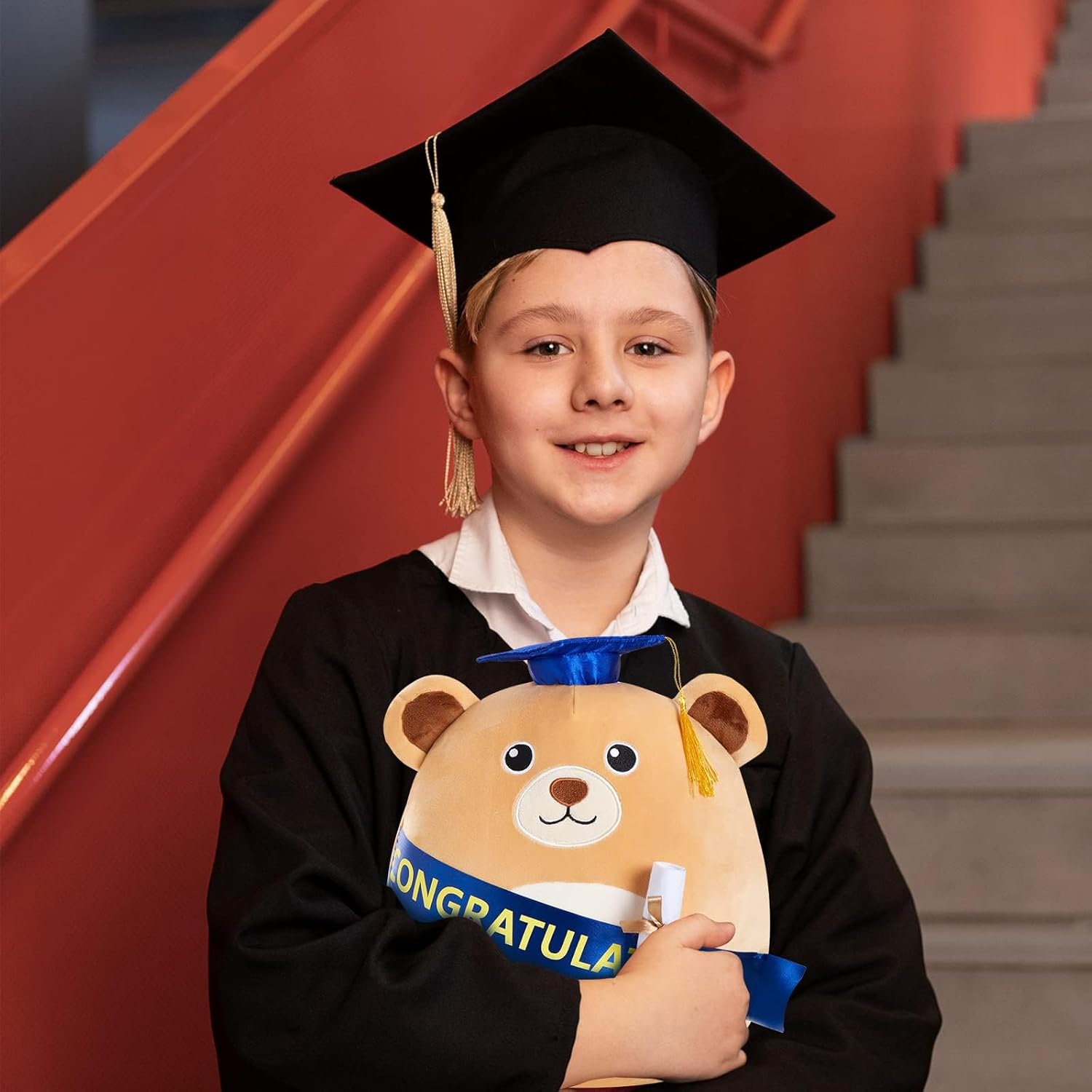Cuddle up with a Graduation Bear Pillow for Boys and Girls