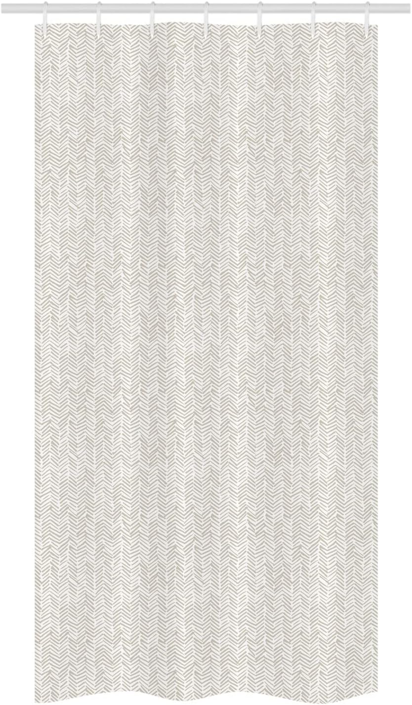 Ambesonne Herringbone Shower Curtain