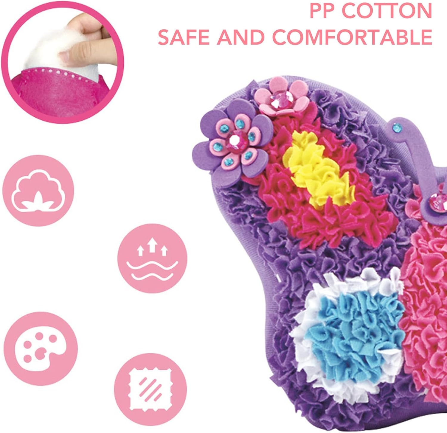Vivid Butterfly Plush Pillow Decompression Toy for Kids