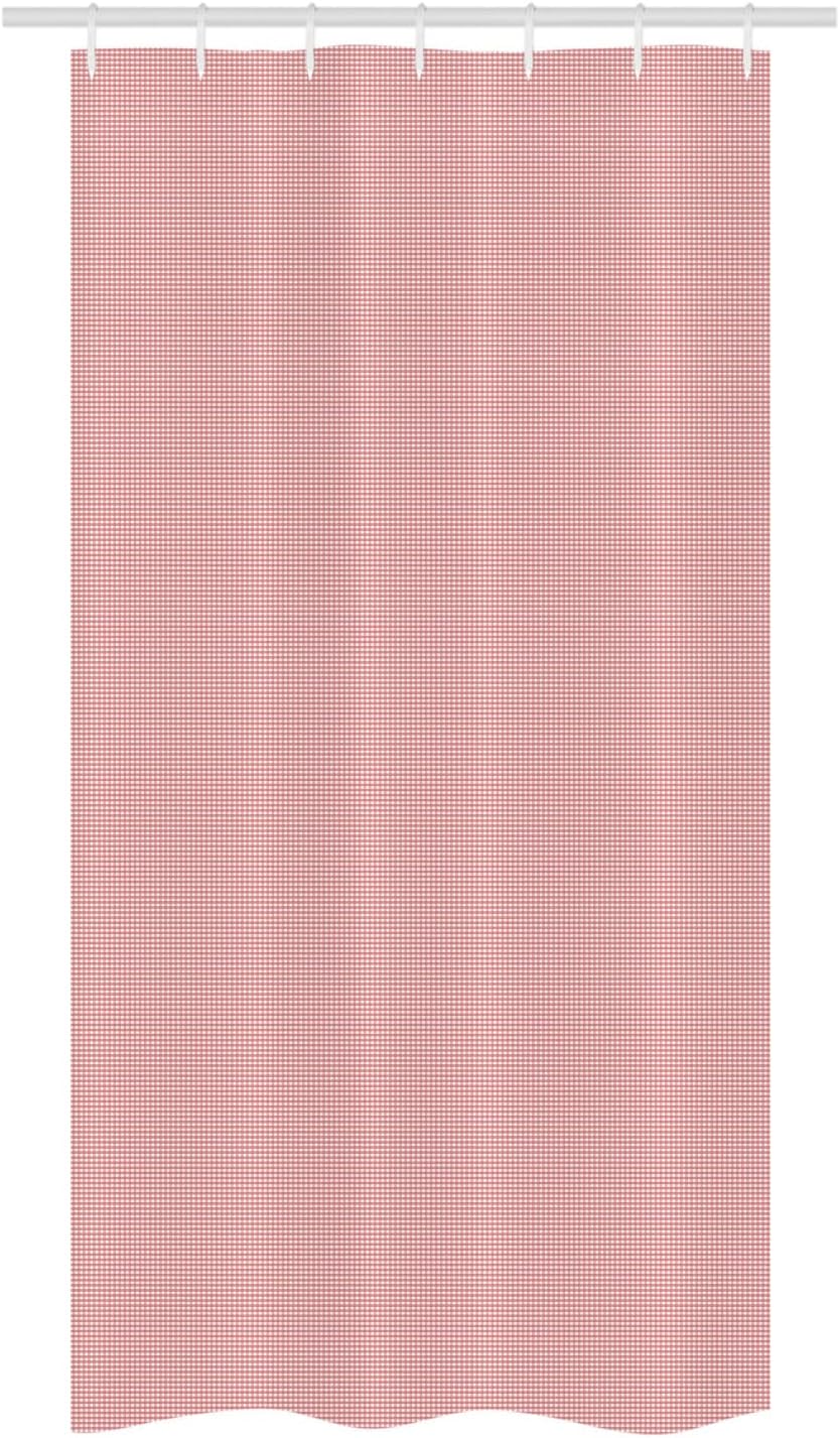 Lunarable Pink Gingham Shower Curtains - Unique Neo-Scottish Design