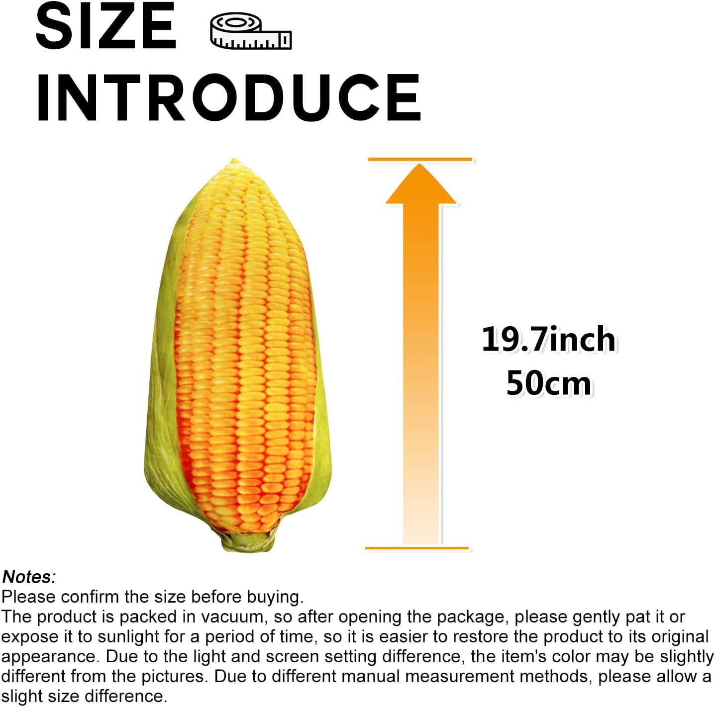 Creative 197-inch Corn Plush Pillow for Kids