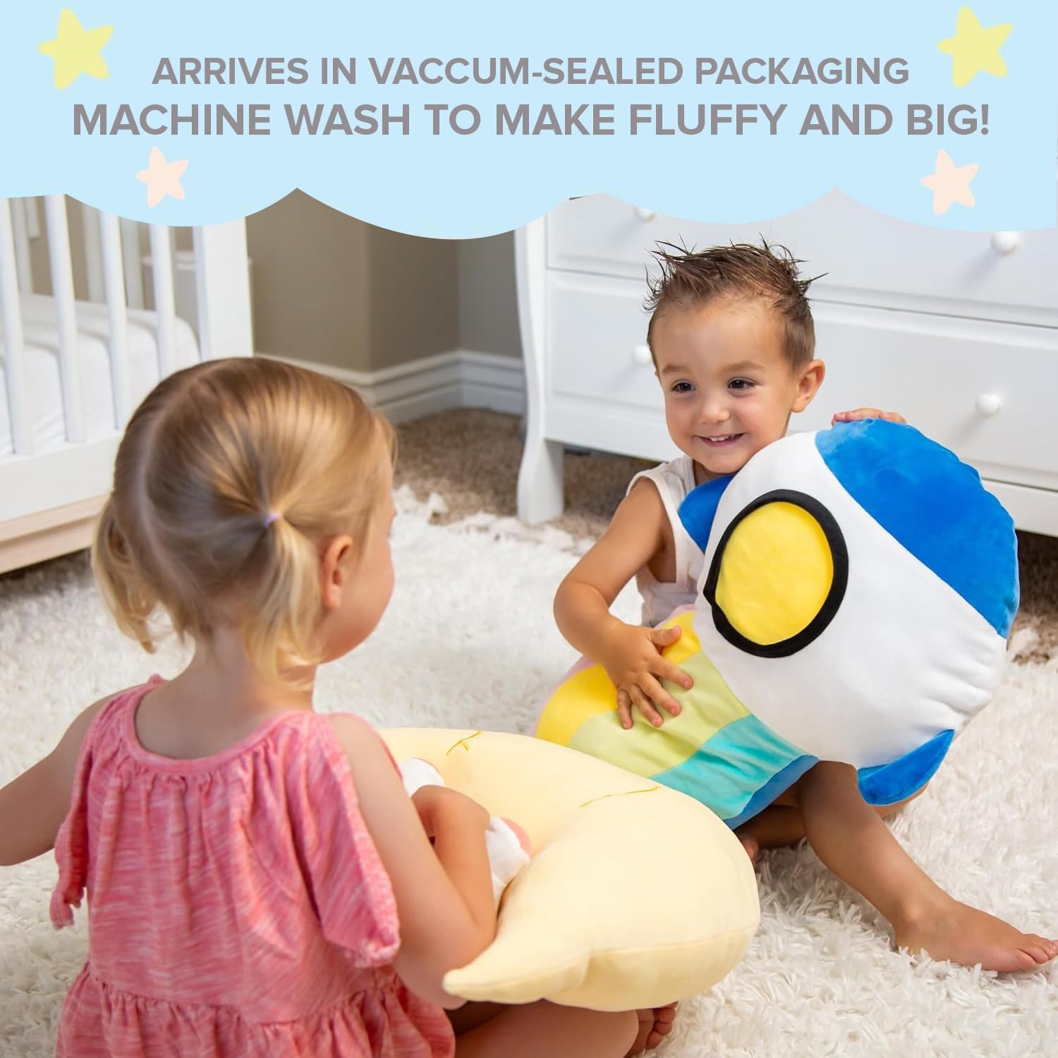 Handmade Toddler Plush Pillow for Kids Safe Non-Toxic and Soft