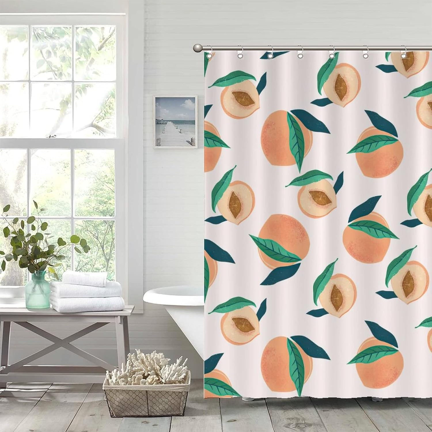 Cute Fruit shower curtain liner