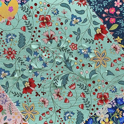 Bohemian Boho Floral Shower Curtain Set
