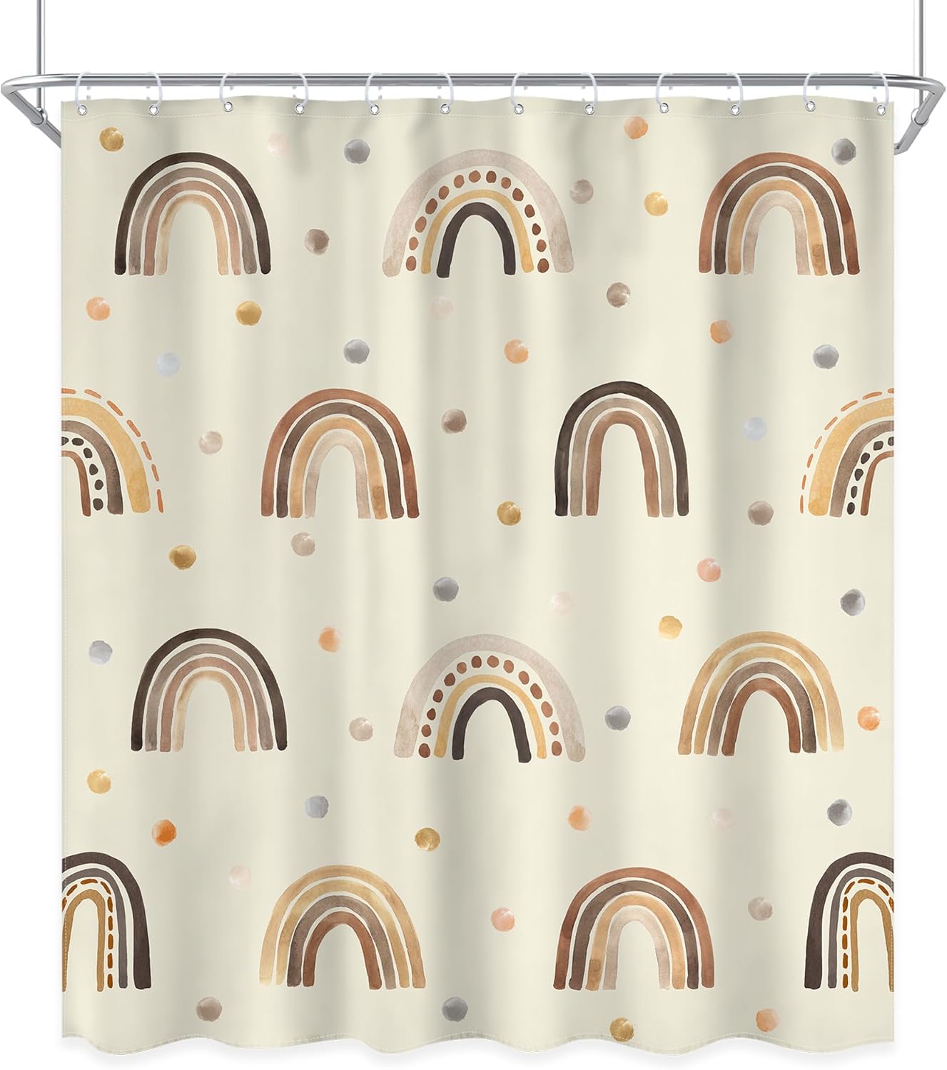 Ufeela Rainbow Kids Bath Curtain Set