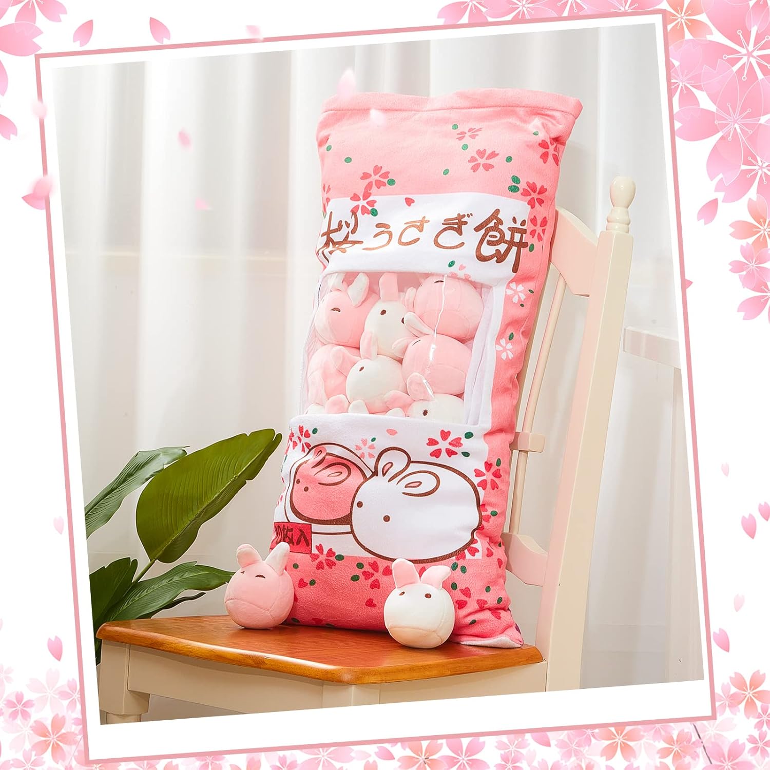 Juexica Cute Bunny Plush Pillow