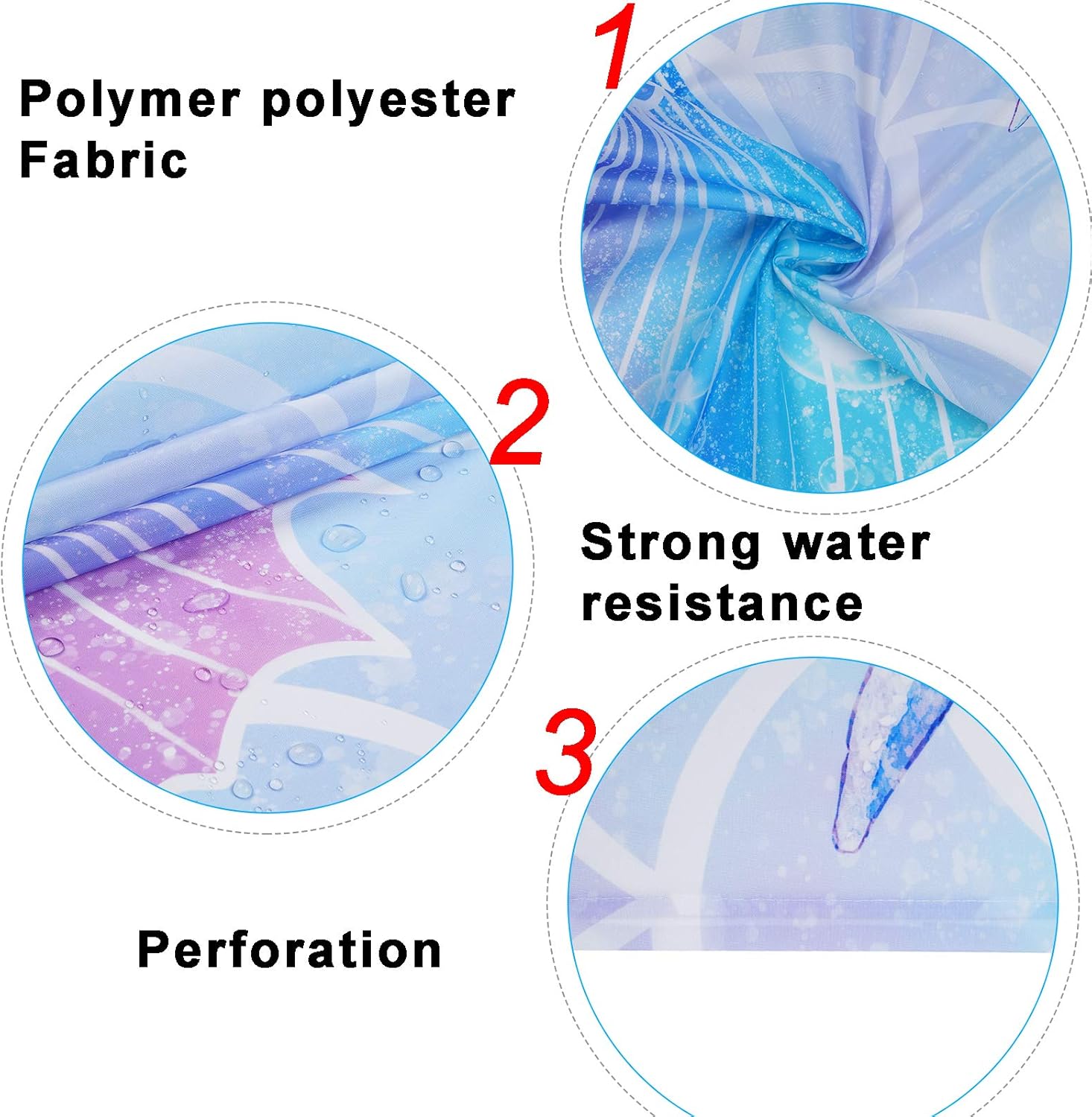 Perfect 4-Piece Mermaid Bathroom Set for Kids with Non-Slip Rugs