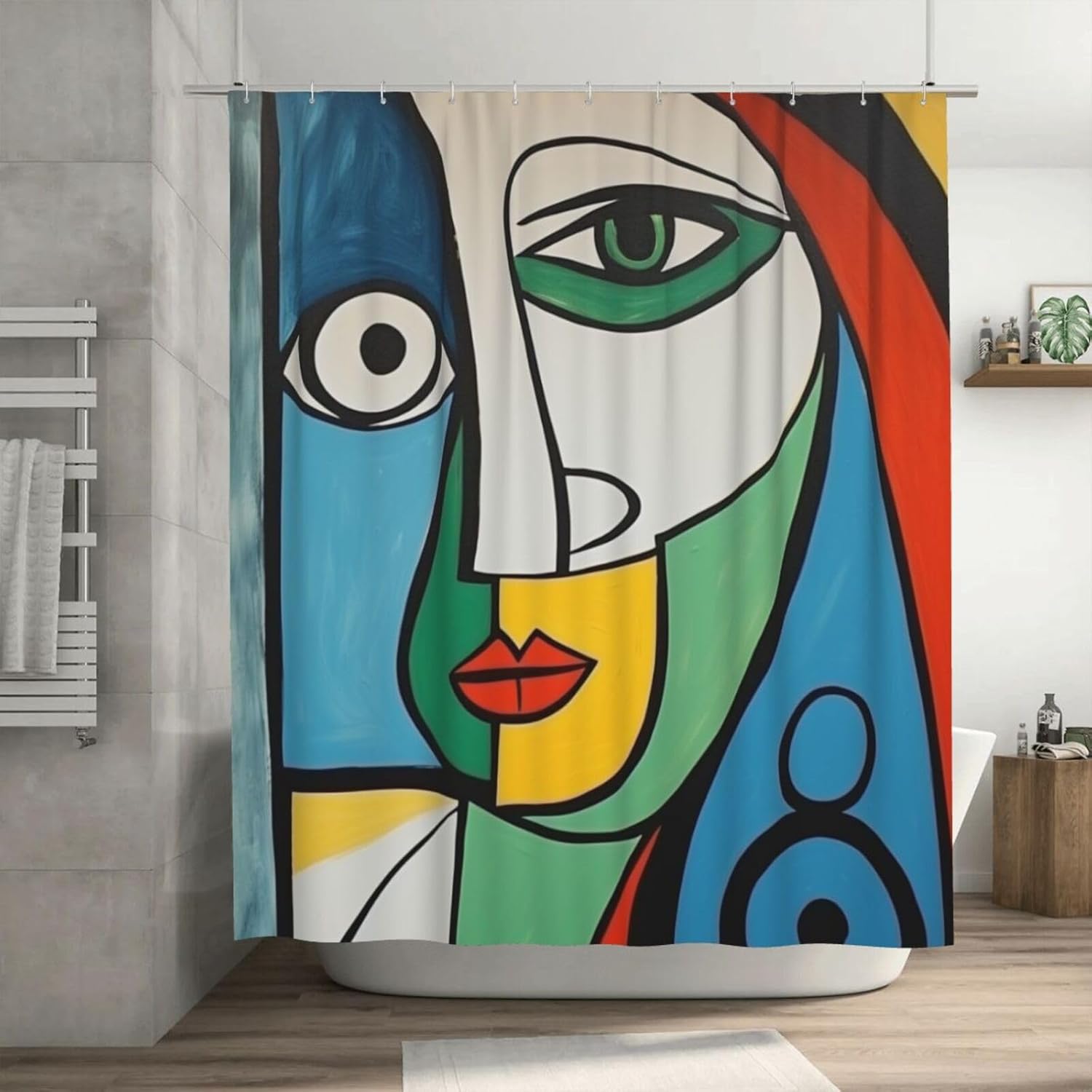 DAOWANGZUO Luxury shower curtain set for bathroom fun