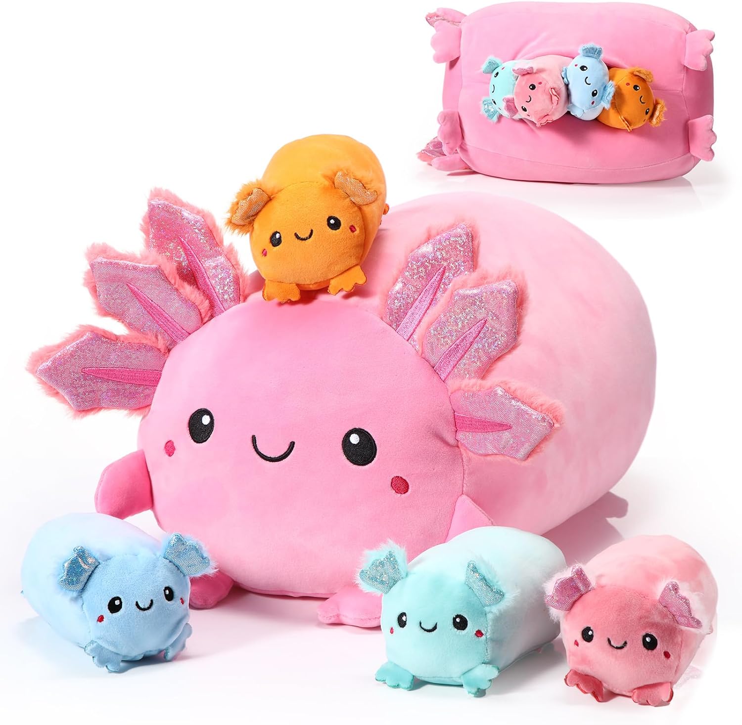 Stunning Kawaii Plush Animal Set with Interactive Design