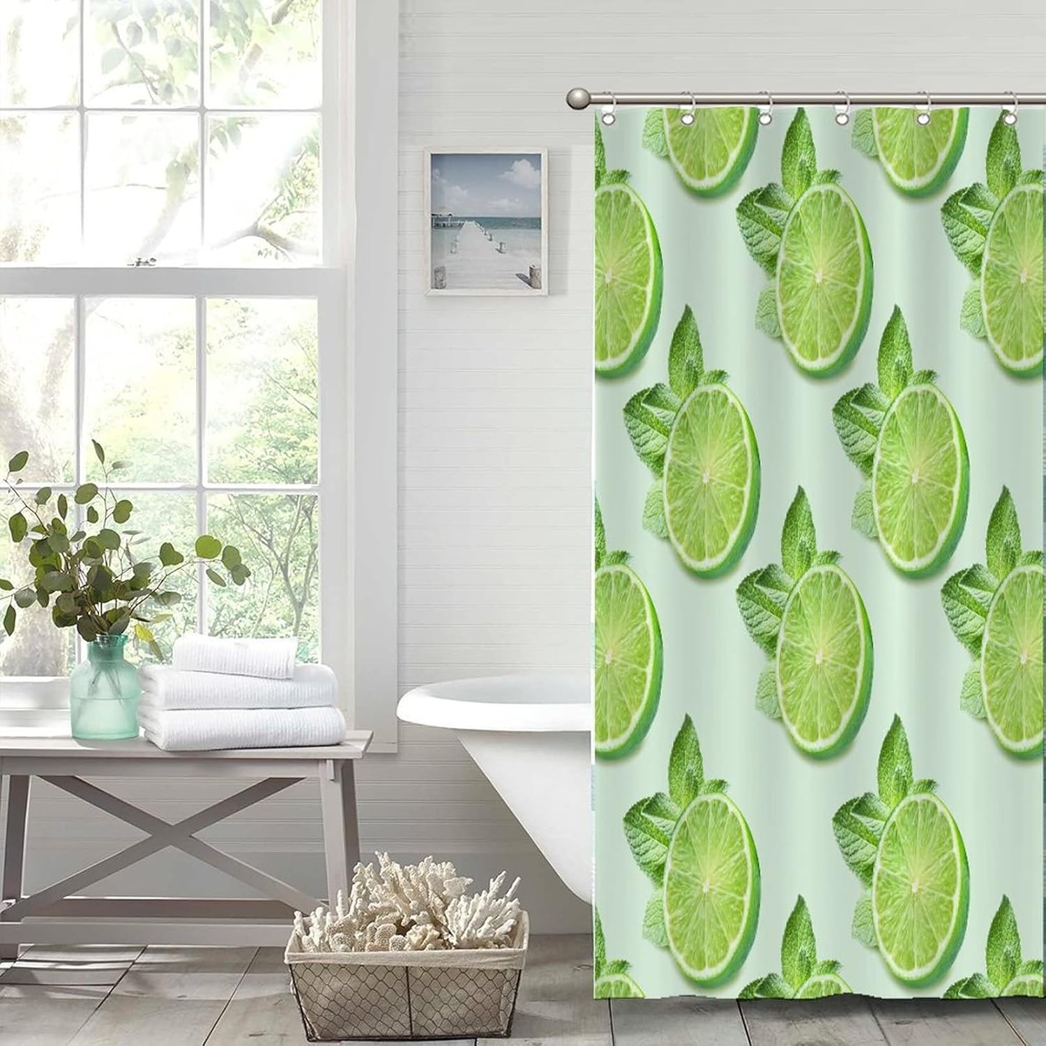 UTF4C Fruit Print 35 x 71 - Durable Machine Washable - Bath