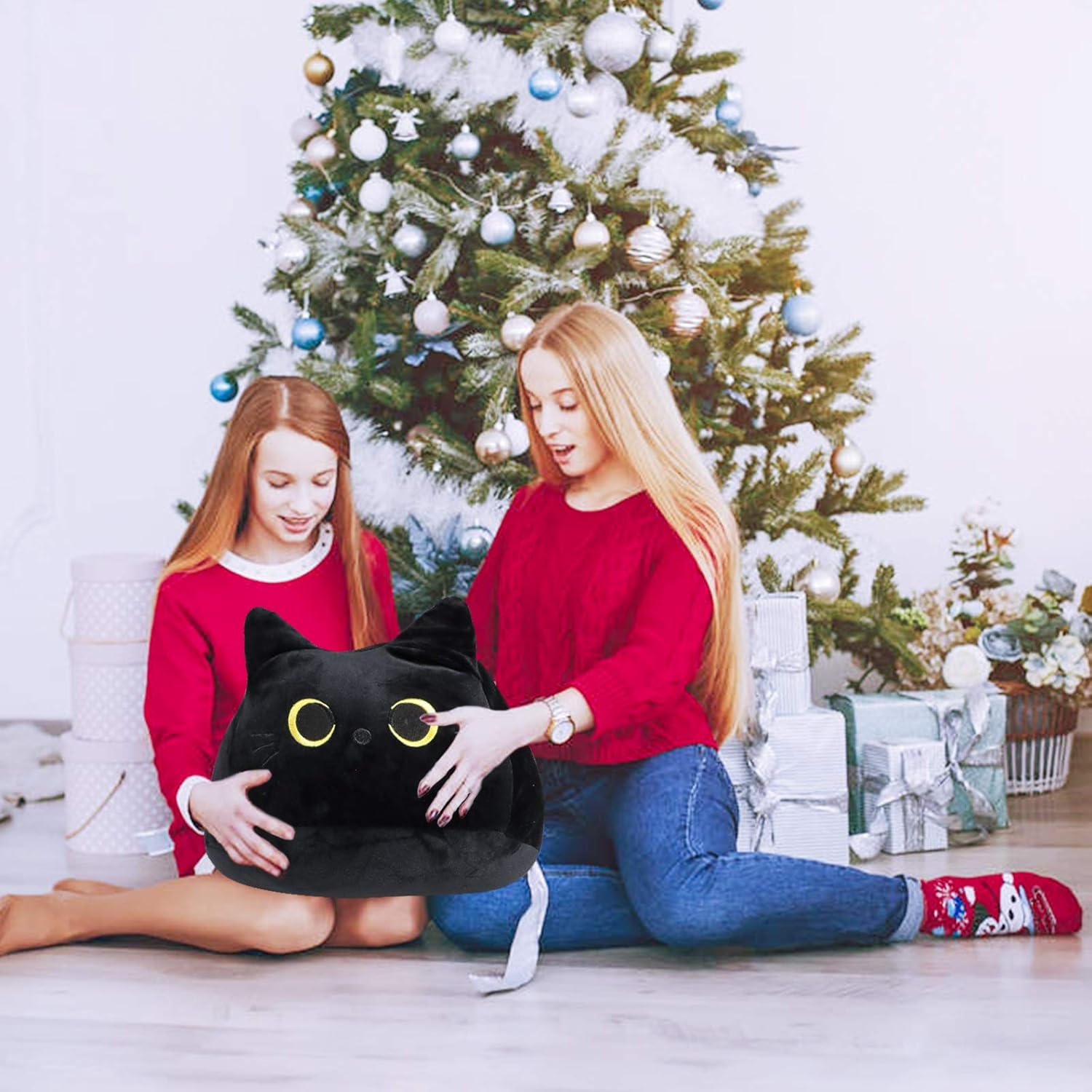 Sturdy Ultra-Soft Plush Cat Pillow