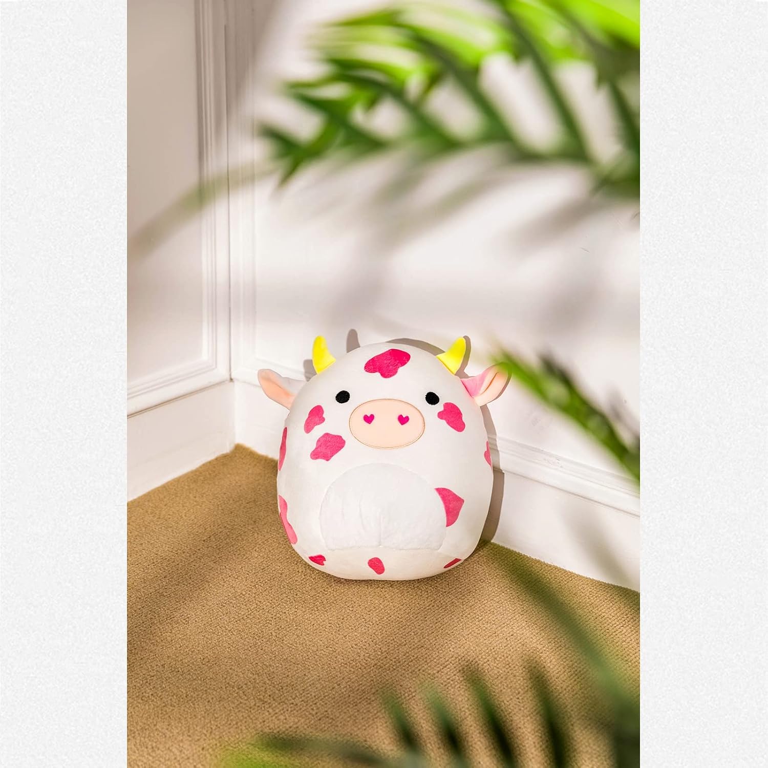 12 Inch Spotted Cow Plush Pillow - 4D Cute Print