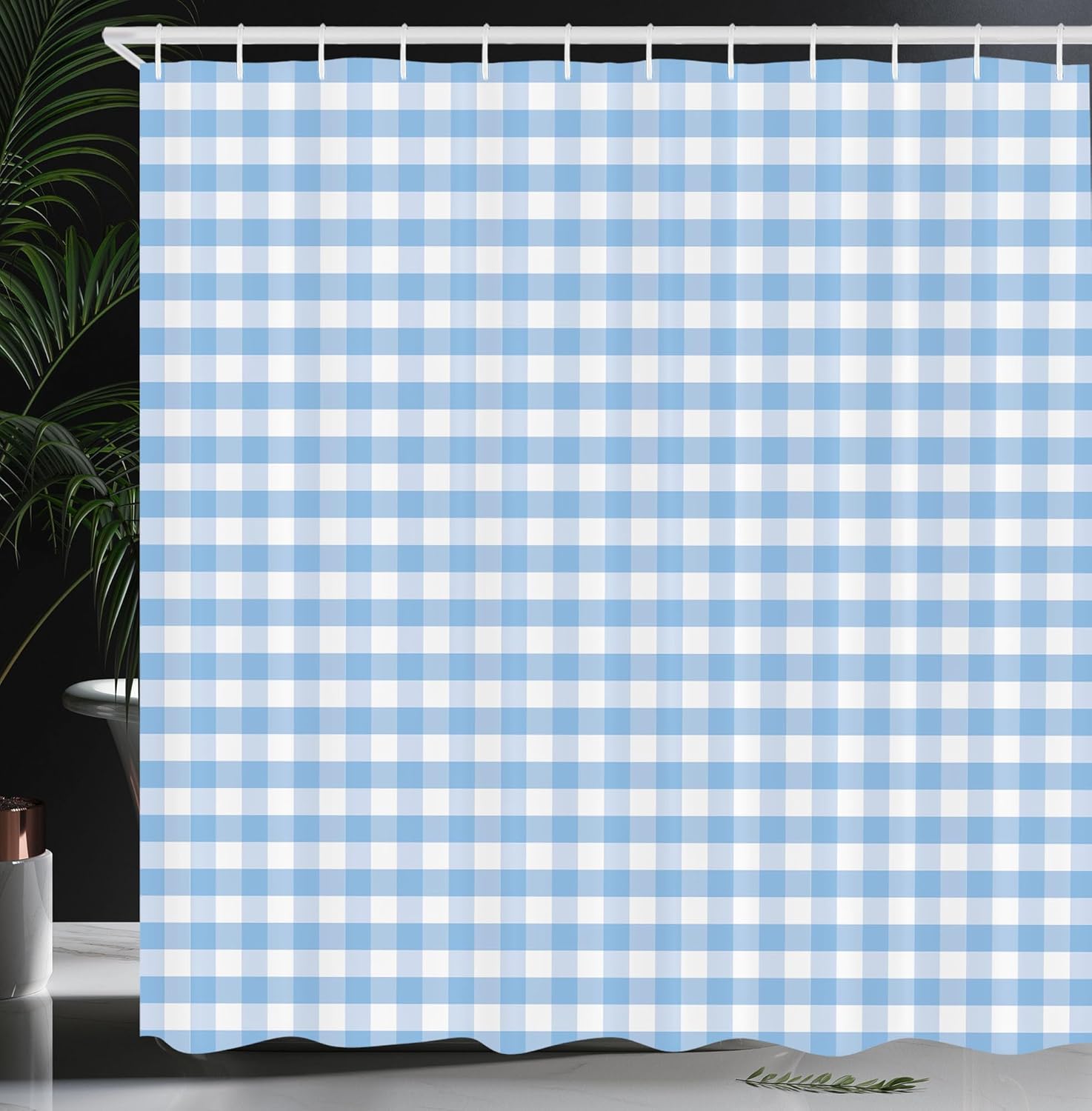 Perfect Ambesonne Checkered Shower Curtain