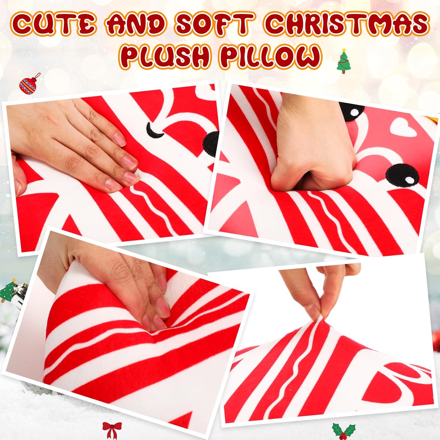 Huwena Christmas Ball Plush Throw Pillow Toy Gift 14 Inch