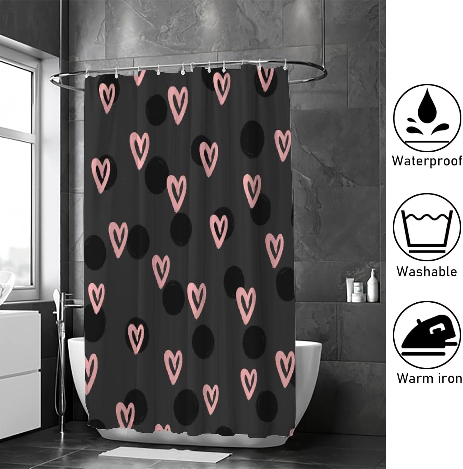 Perfect for All Your Bathroom Needs Waterproof Washable and Style-Forward