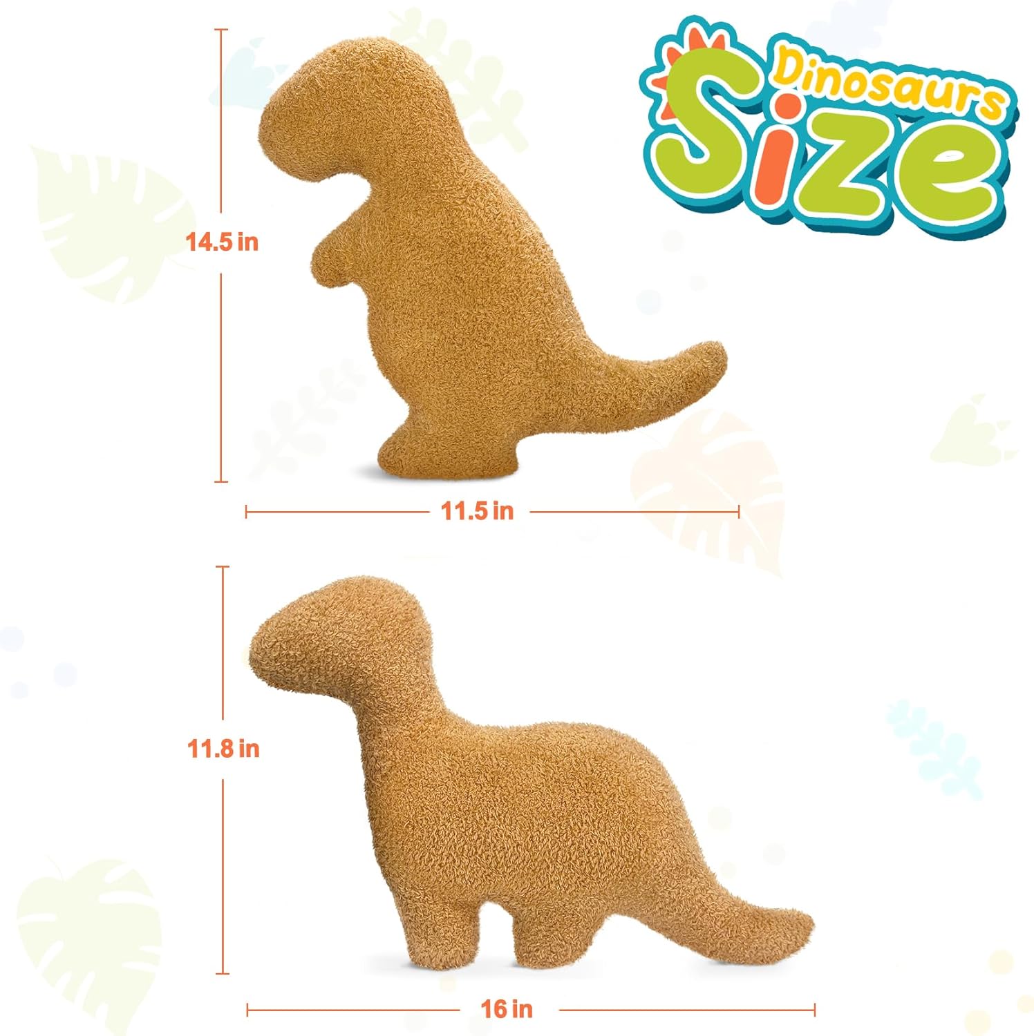 Chicken Dino Nuggets Pillow Funny Decor
