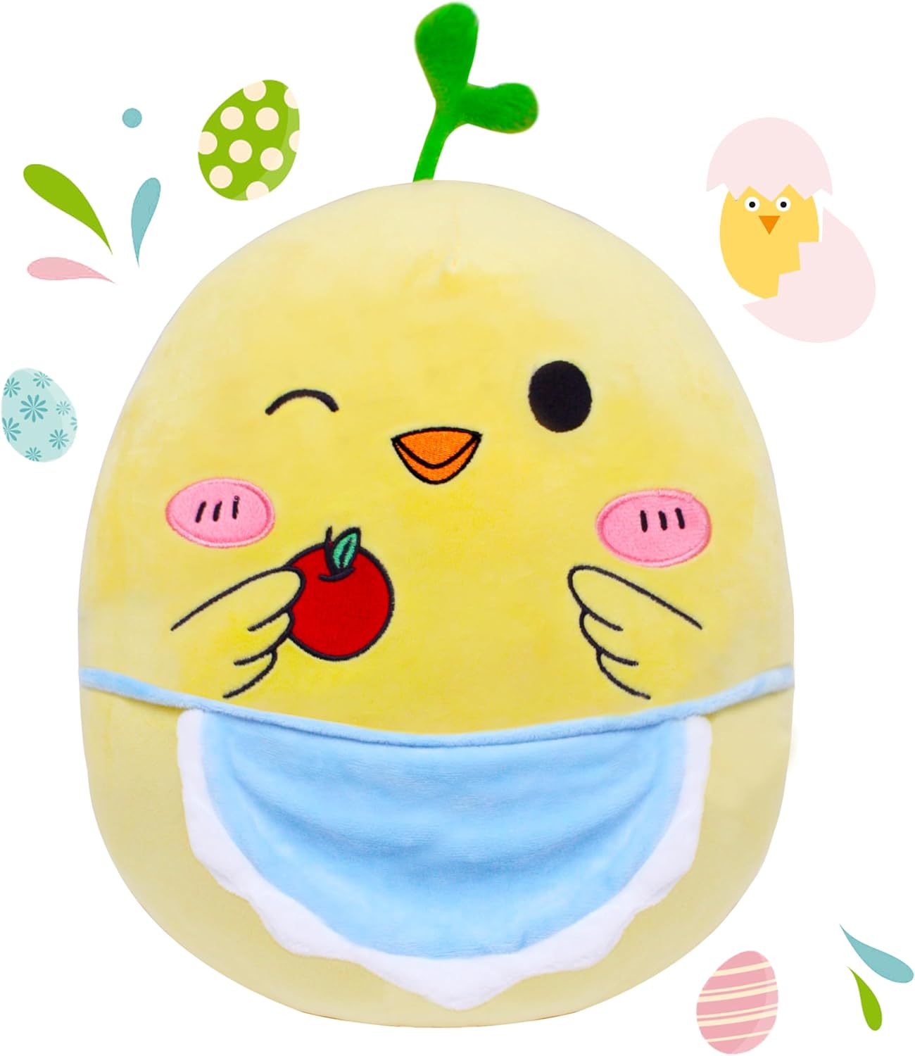 AmyToo Kawaii Chicken Plush Pillow 165 Easter Decor