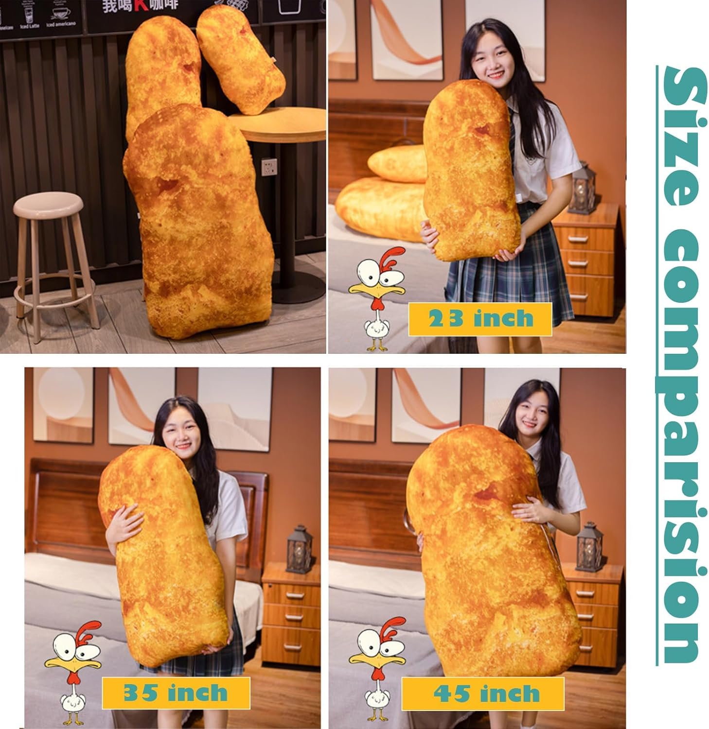 Simulation Chicken Plush Pillow Best Choice for Sofa Car or Bedroom