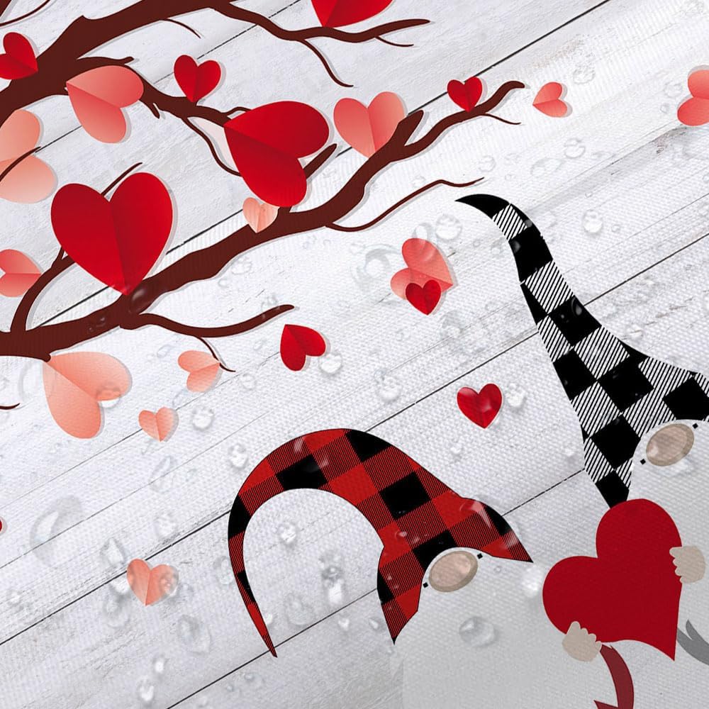 JAWO Valentines Day Shower Curtain