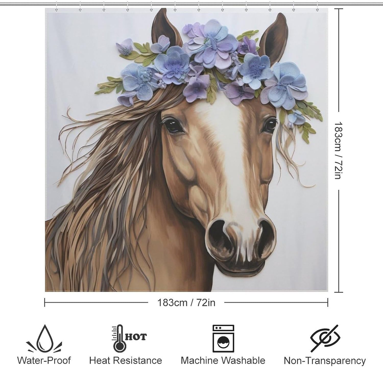 Stunning Brown Horse Booth in Boho design