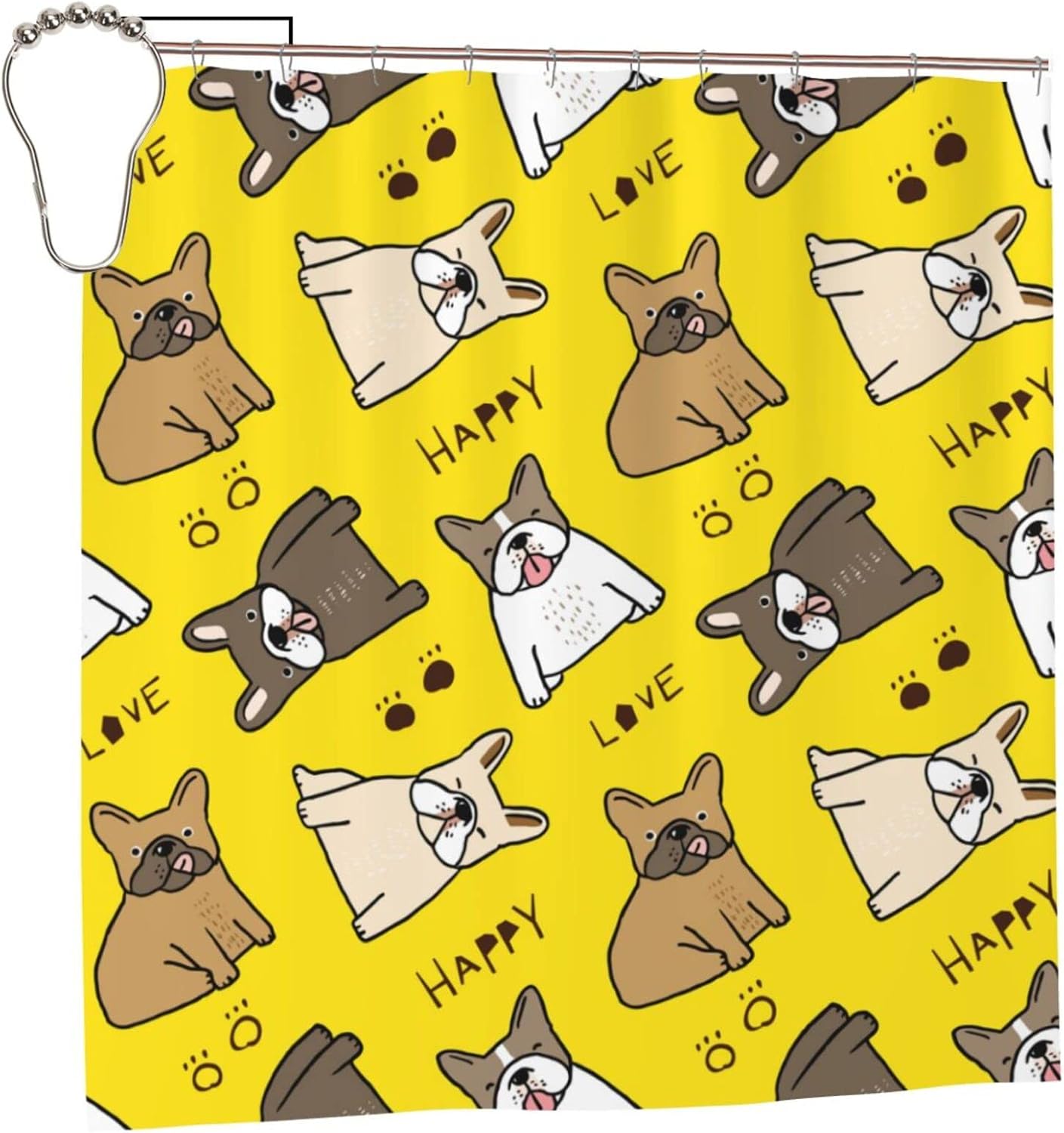 French Bulldog Shower Curtain