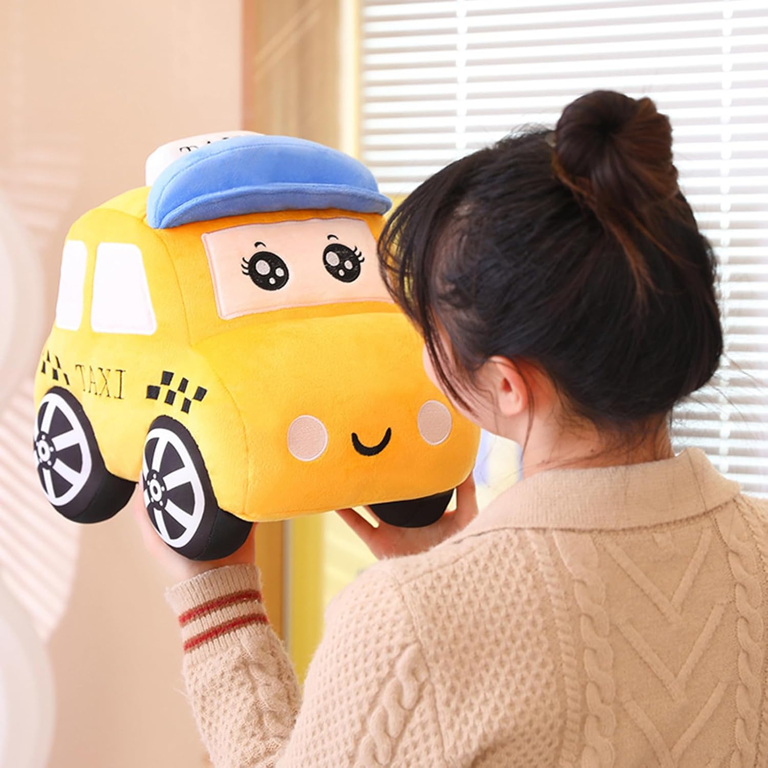 3D Animated Car Plush Pillow for Sofa Kids