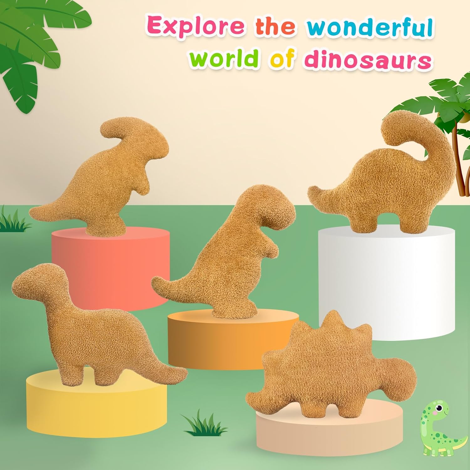 Andywoo Dino Nuggets Pillow 2 Pcs