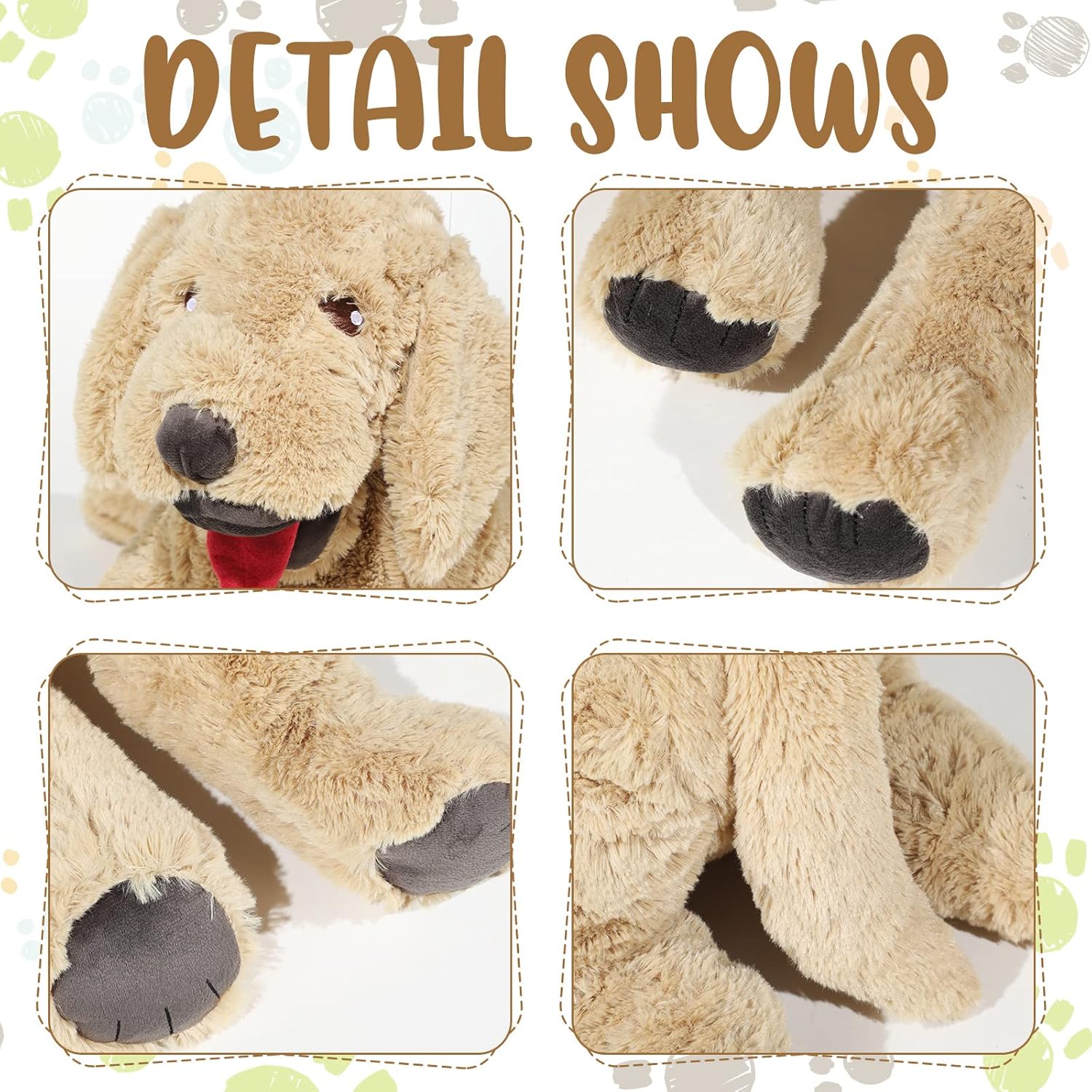 Big Golden Dog Geosar Stuffed Animal 85cm 335inch