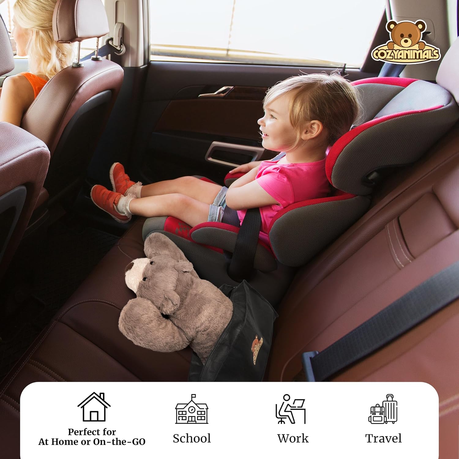 COZY Animal Bear - Microwaveable Plush Stuffed Toy for Adults Teens Kids