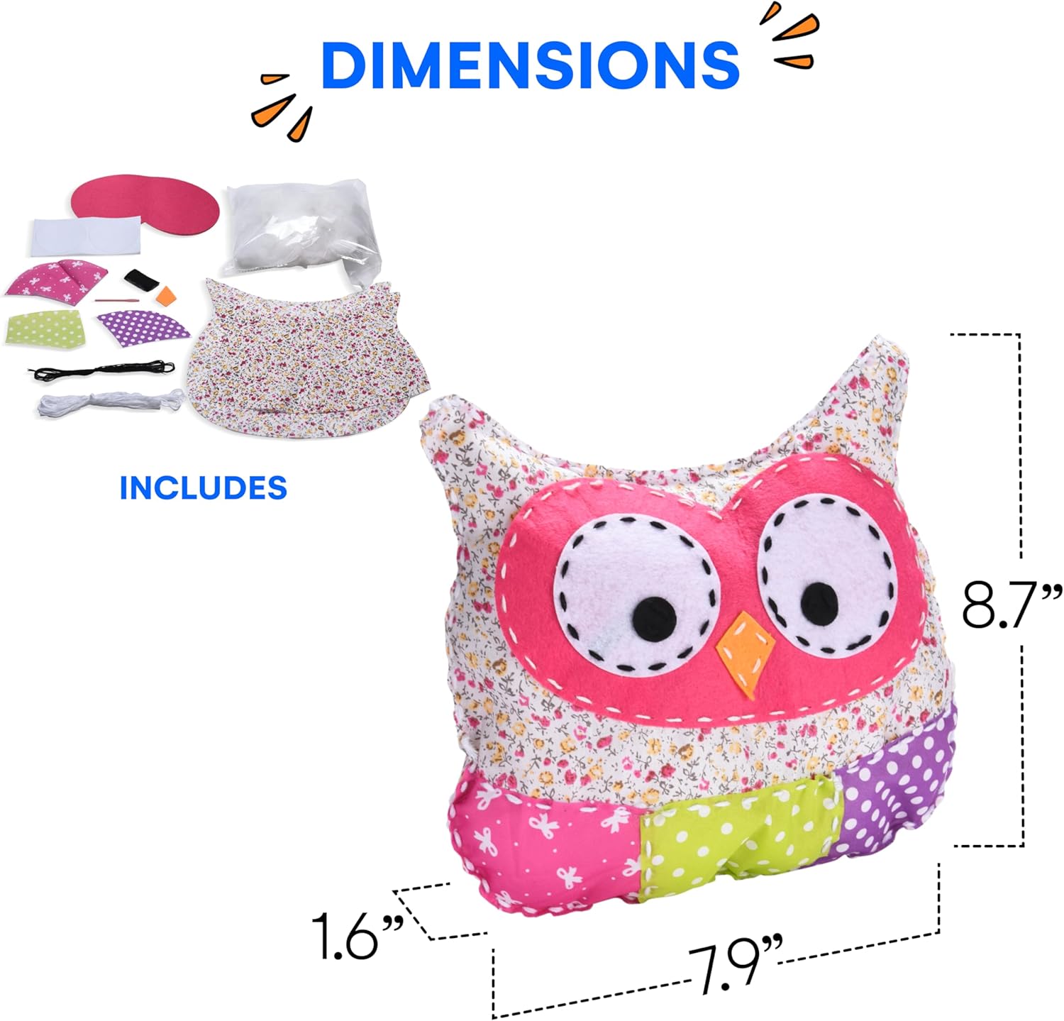 Neliblu Amazaque Owl Plush Pillow - Soft Cuddly Toy Pillow