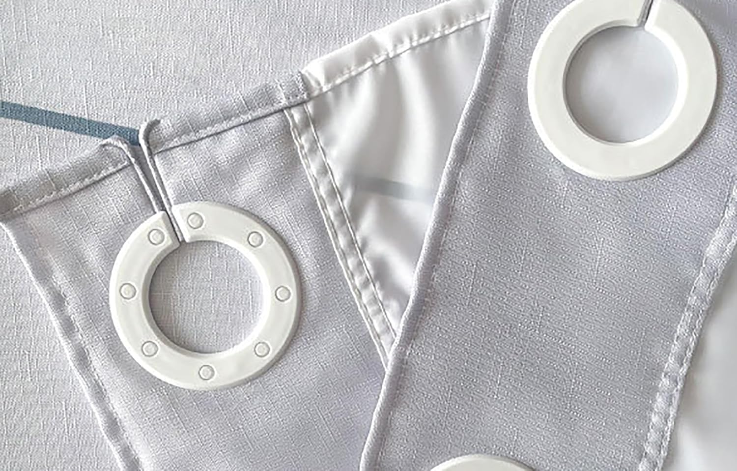Planially No Hooks Shower Curtain Set