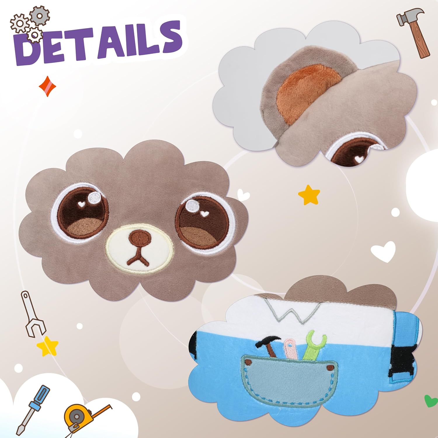 Hopearl Bear Repairman Plush Toy