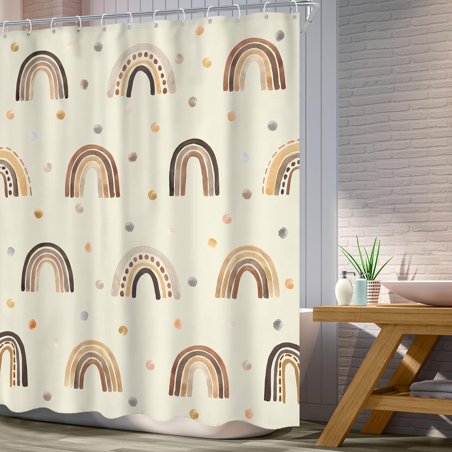 Ufeela Rainbow Kids Bath Curtain Set