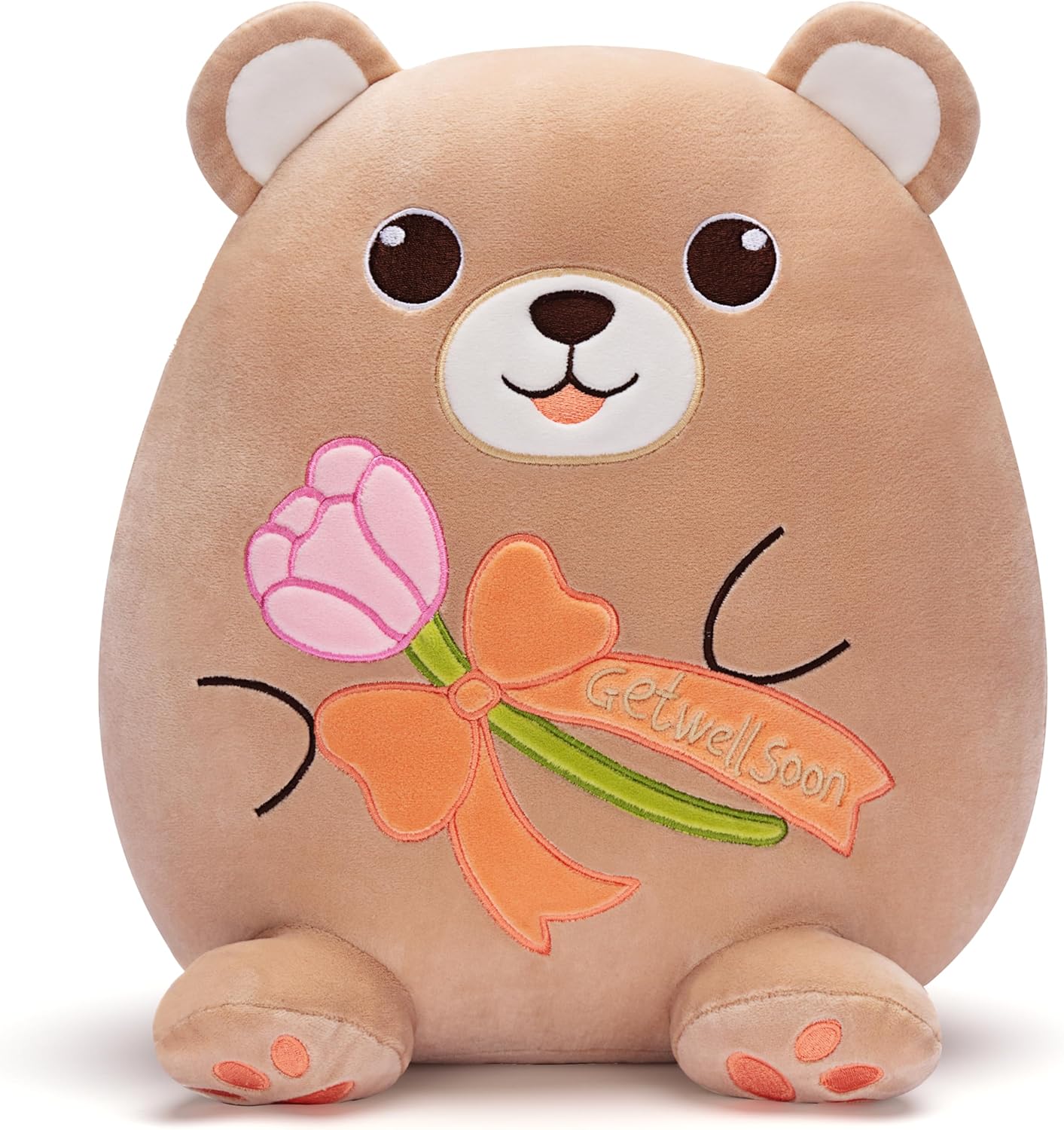 Get Well Soon Teddy Bear Plush Pillow