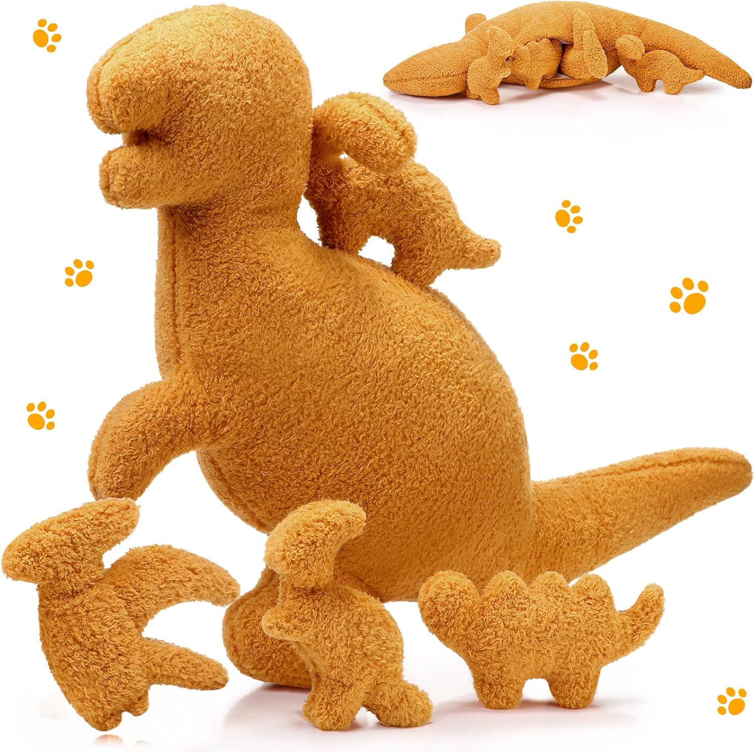 5-Piece Plush Dinosaur nugget Gift Set