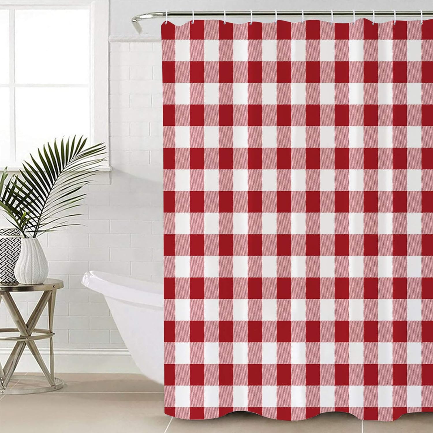 TocaHome Farmhouse Shower Curtain Set with Hooks