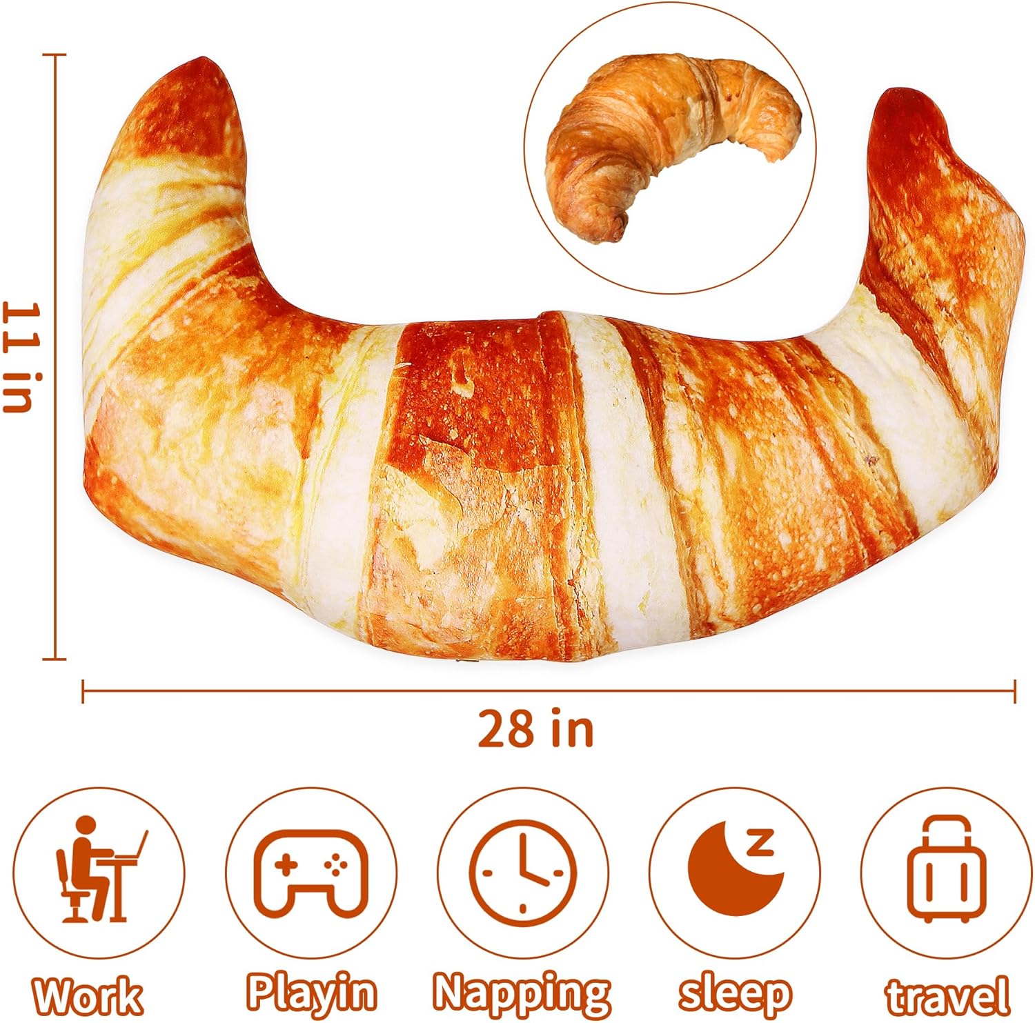 Wepop 28 in Croissant Pillow